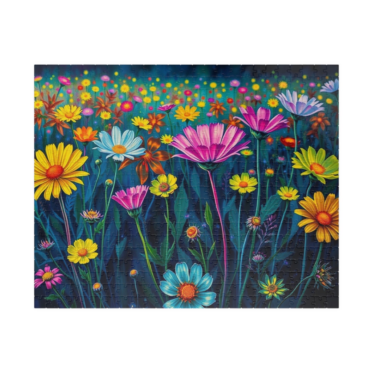 Vibrant Floral Jigsaw Puzzle | 110-1014 Piece Flower Game | Perfect for Nature Lover, Family or Solo Activity, Best Gift Idea, Puzzle Night 520 pcs (Horizontal) Puzzle The Puzzle Chest