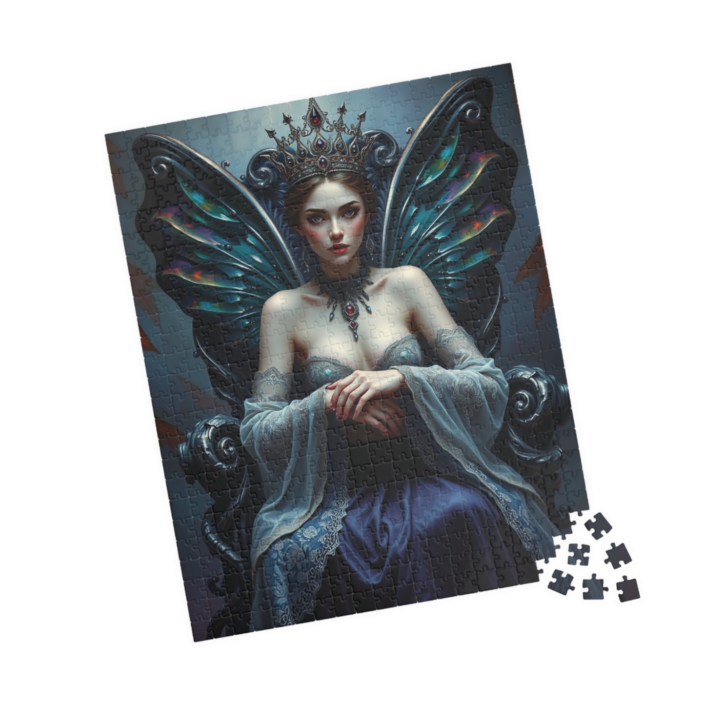 Gothic Fairy Queen Jigsaw Puzzle, Mystical Dark Fantasy Tabletop Game 110-1014 Pieces for Adult Puzzle Lovers, Halloween Holiday Gift Idea Puzzle The Puzzle Chest