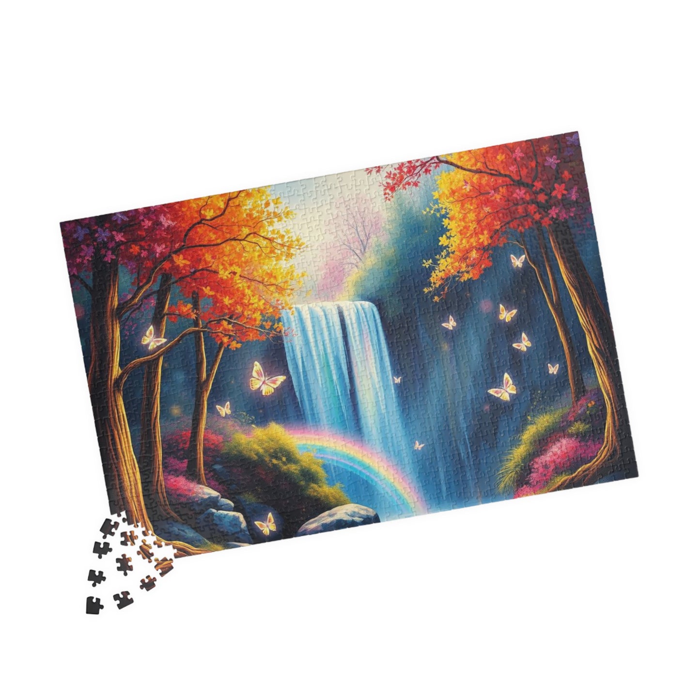 Serene Waterfall Puzzle, Nature Themed Jigsaw Puzzle for Adults, 110-1014 Piece, Family Game Night, Gift for Nature Lover Puzzle The Puzzle Chest