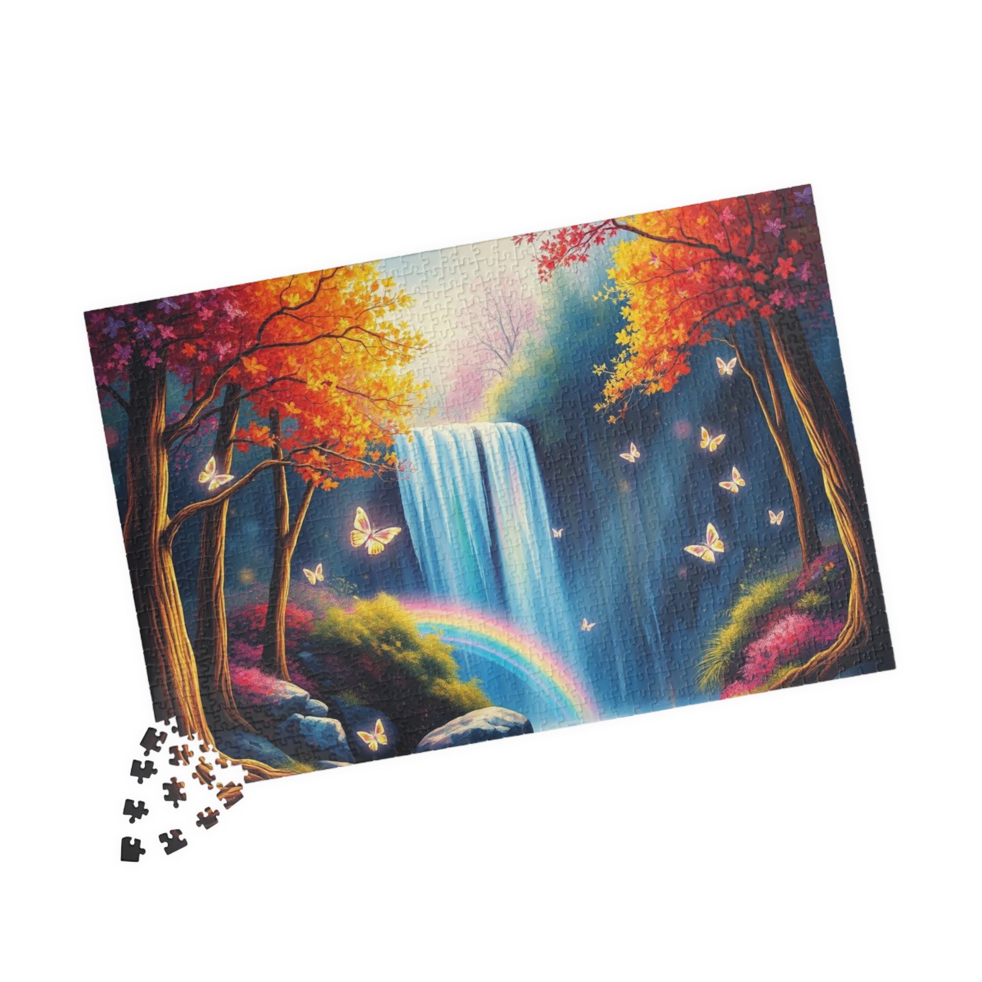 Serene Waterfall Puzzle, Nature Themed Jigsaw Puzzle for Adults, 110-1014 Piece, Family Game Night, Gift for Nature Lover Puzzle The Puzzle Chest