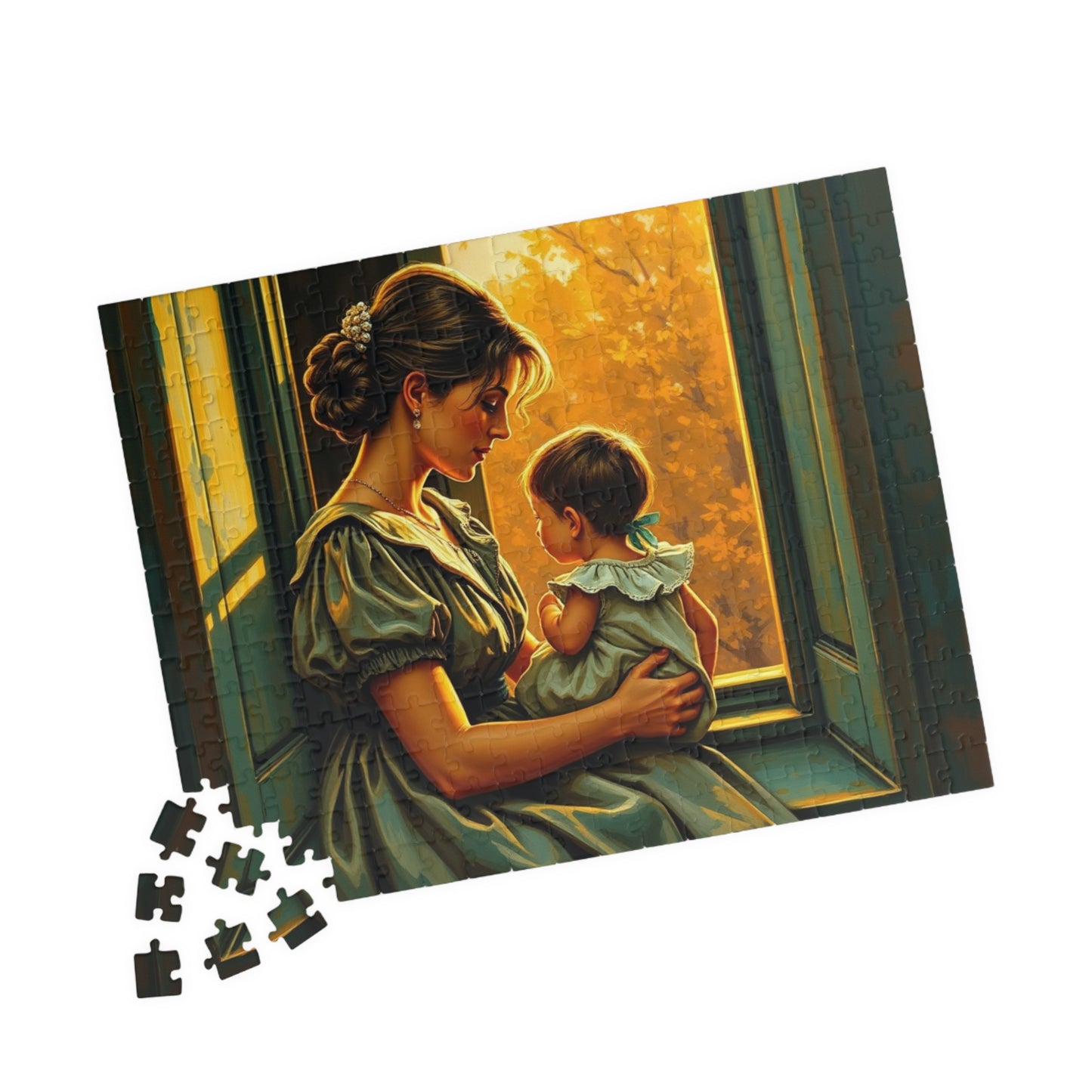 Heartwarming Mother and Child Puzzle - 110, 252, 520, 1014 Pieces, Family Bonding, Best Gift for Moms, Cozy Home Entertainment Brain Teaser Puzzle The Puzzle Chest