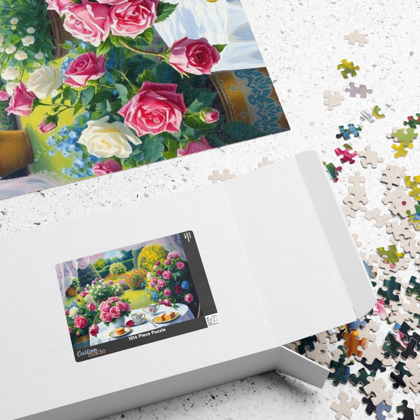 Charming Garden Scene Puzzle, Floral Flower Jigsaw Game, Creative Family Activity, Friend Gift for Garden Lover, Brain Teaser for Seniors Puzzle The Puzzle Chest