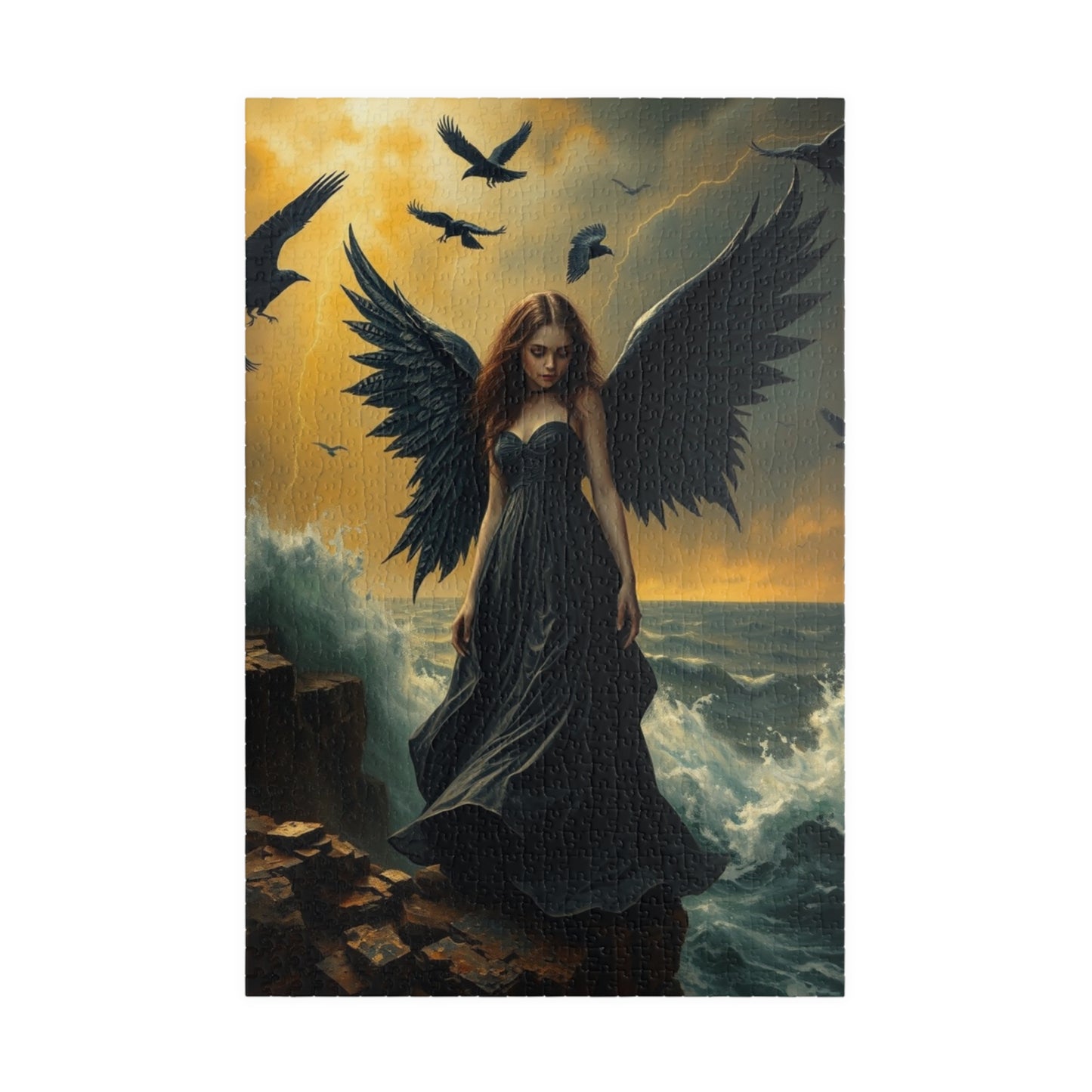 Mystical Angel Puzzle: Enchanting 110, 252, 520, or 1014-Piece Jigsaw Game for Fantasy Lovers, Home Decor, Gifts, Relaxation, Collectibles 1014 pcs (Vertical) Puzzle The Puzzle Chest