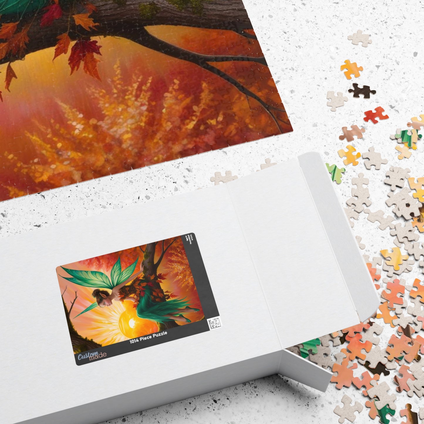 Fairy Jigsaw Puzzle, Mystical Woodland Fairy Sunrise Scene, Ideal for Solo Fun or Family Activity, Fantasy Lover Holiday Birthday Gift for Friends Puzzle The Puzzle Chest