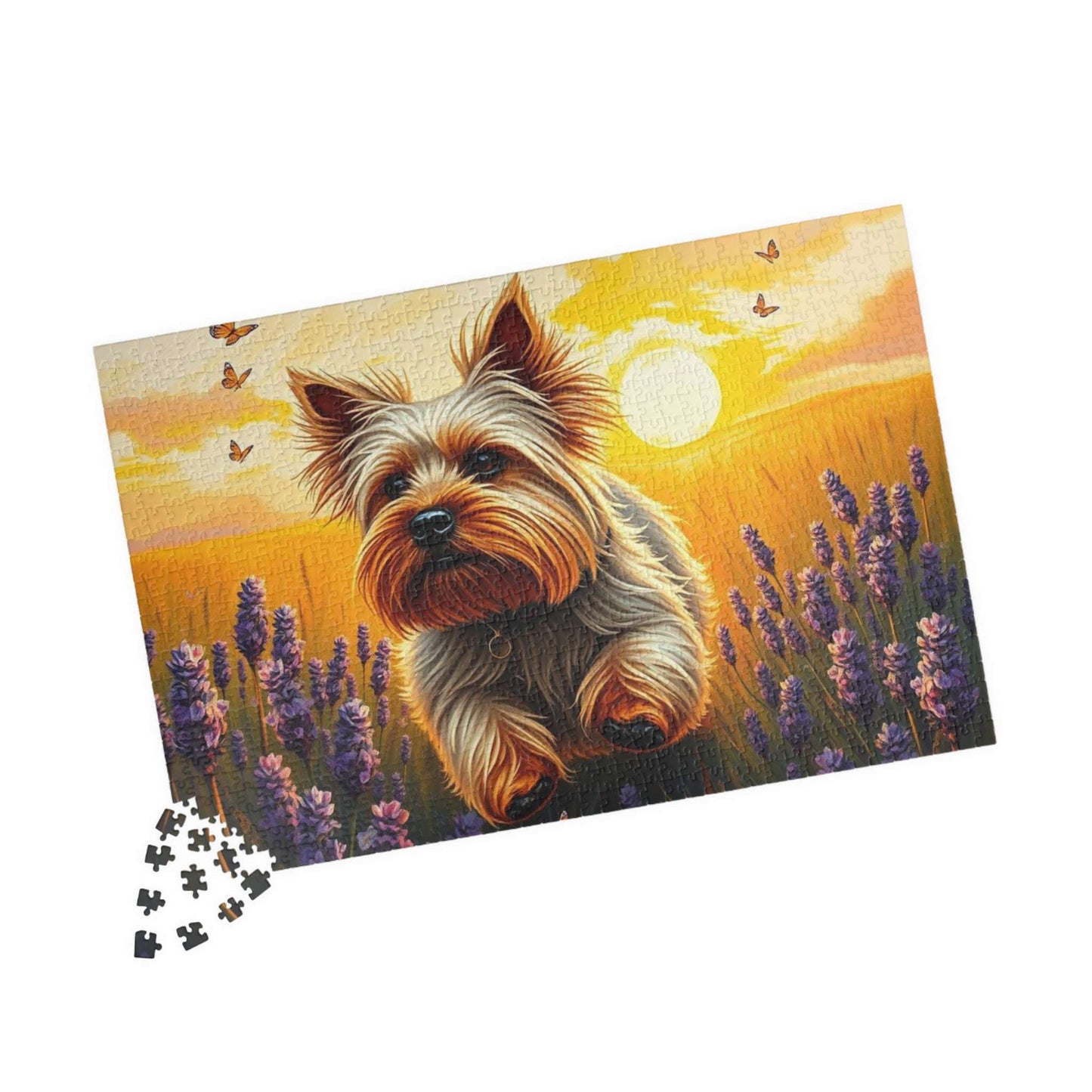 Dog Lover's Jigsaw Puzzle - Game with Yorkshire Terrier, Family Activity Perfect Birthday Holiday Gift for Animal Lover and Pet Enthusiast Puzzle The Puzzle Chest