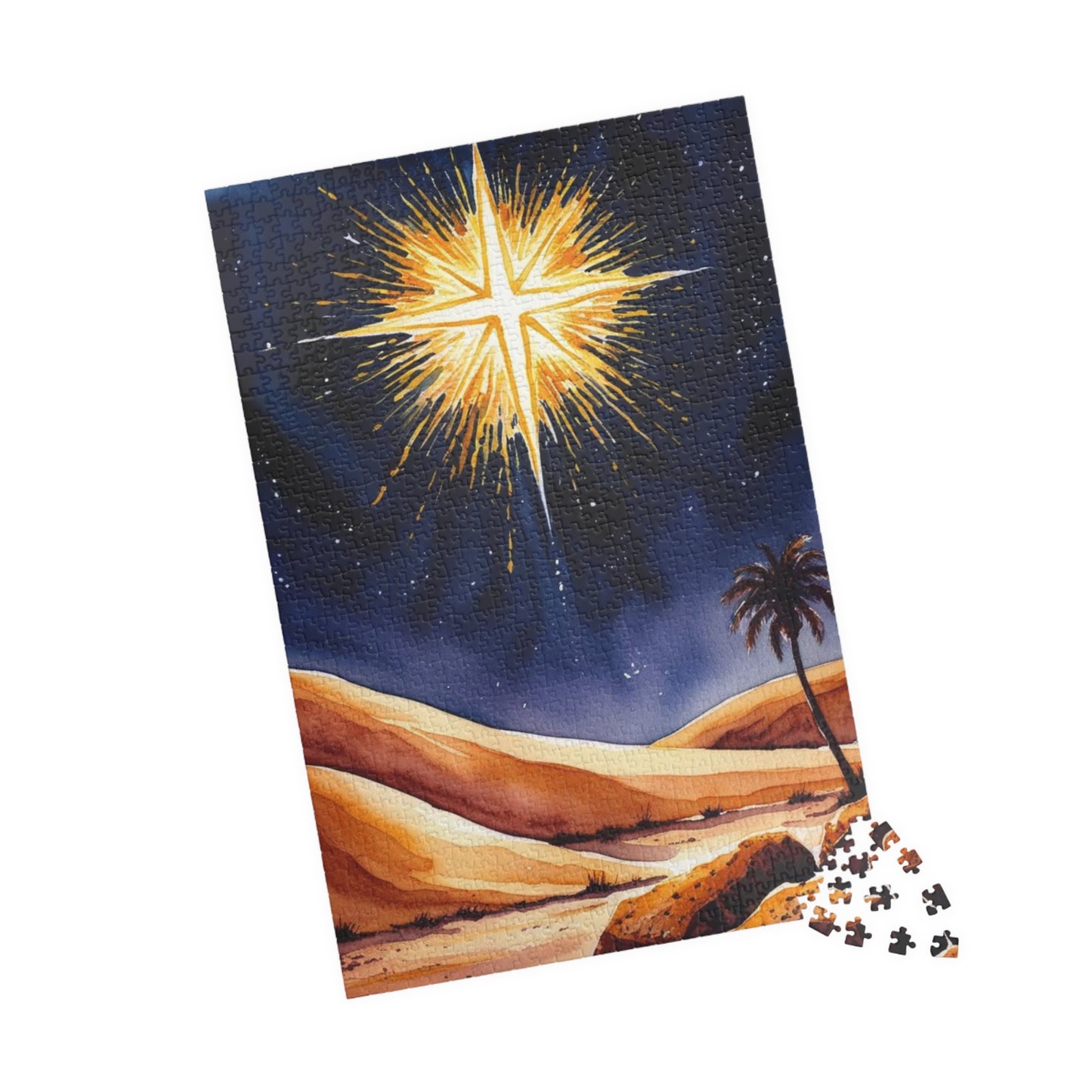 Star of David Jigsaw Puzzle, Religious Theme Faith-Based, 110, 252, 520, 1014 Piece - Holiday Gift, Jewish Holiday Celebration, Mindfulness Puzzle The Puzzle Chest