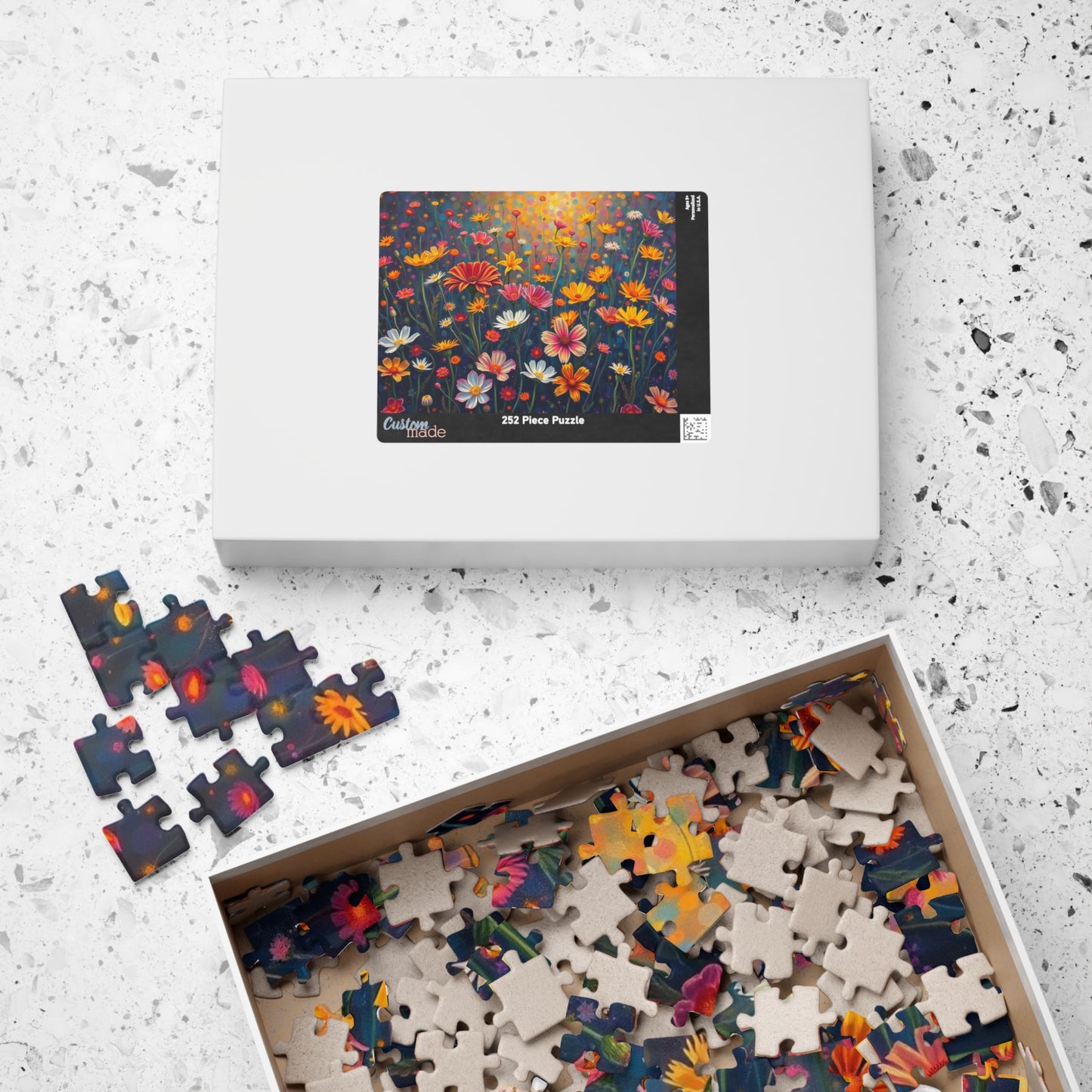 Floral Garden Puzzle, Jigsaw Puzzle for Adults, Fun Family Activity, Gift for Birthday, Relaxing Indoor Game, Brain Teaser, Mindfulness Puzzle The Puzzle Chest
