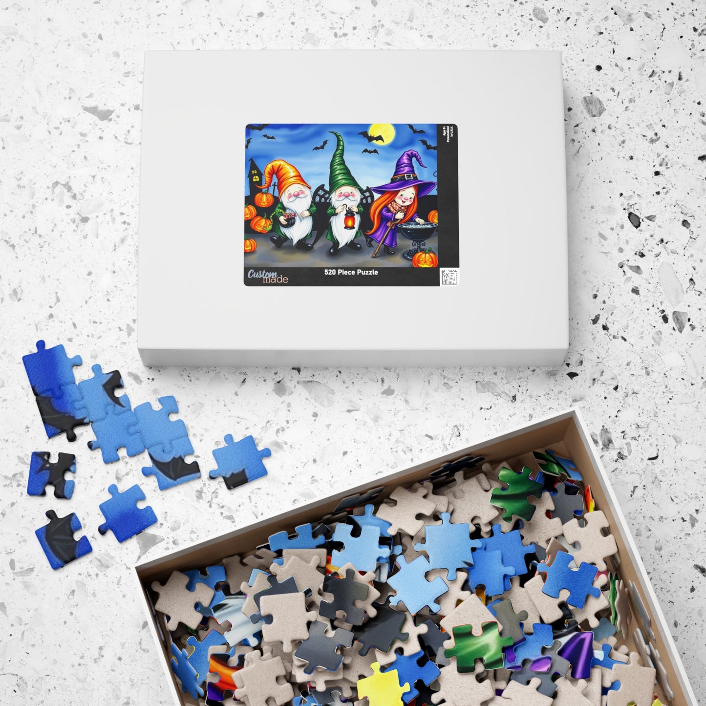 Trick-or-Treat Gnome Puzzle - Halloween-Themed Jigsaw Game Puzzle The Puzzle Chest
