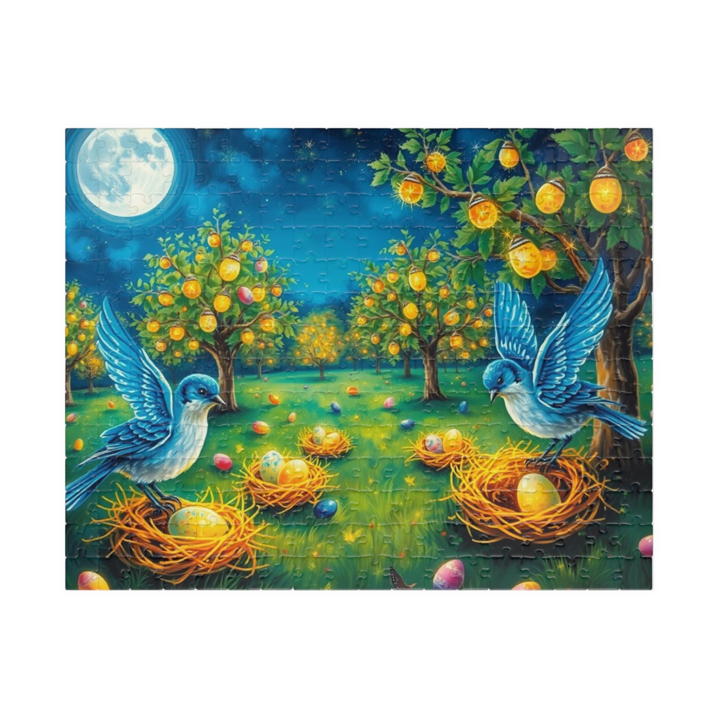 Colorful Easter Nest Jigsaw Puzzle for Adults, Perfect for Family Fun, Solo Entertainment, Mental Exercise, Holiday and Birthday Gifts 252 pcs (Horizontal) Puzzle The Puzzle Chest