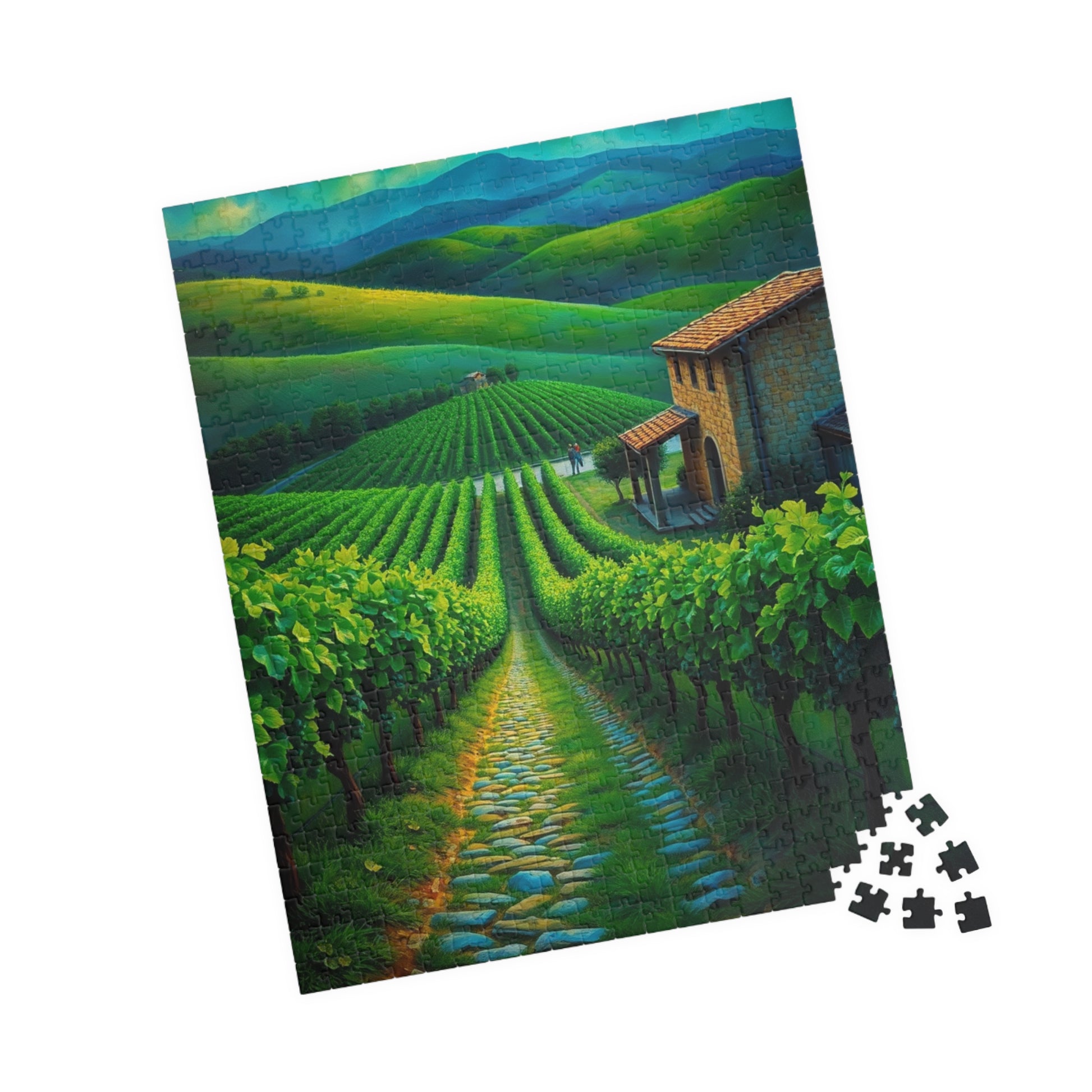 Scenic Vineyard Puzzle - 110 to 1014 Pieces, Perfect Gift for Wine Lovers, Family Game Night, Relaxation, Home Decor Puzzle The Puzzle Chest