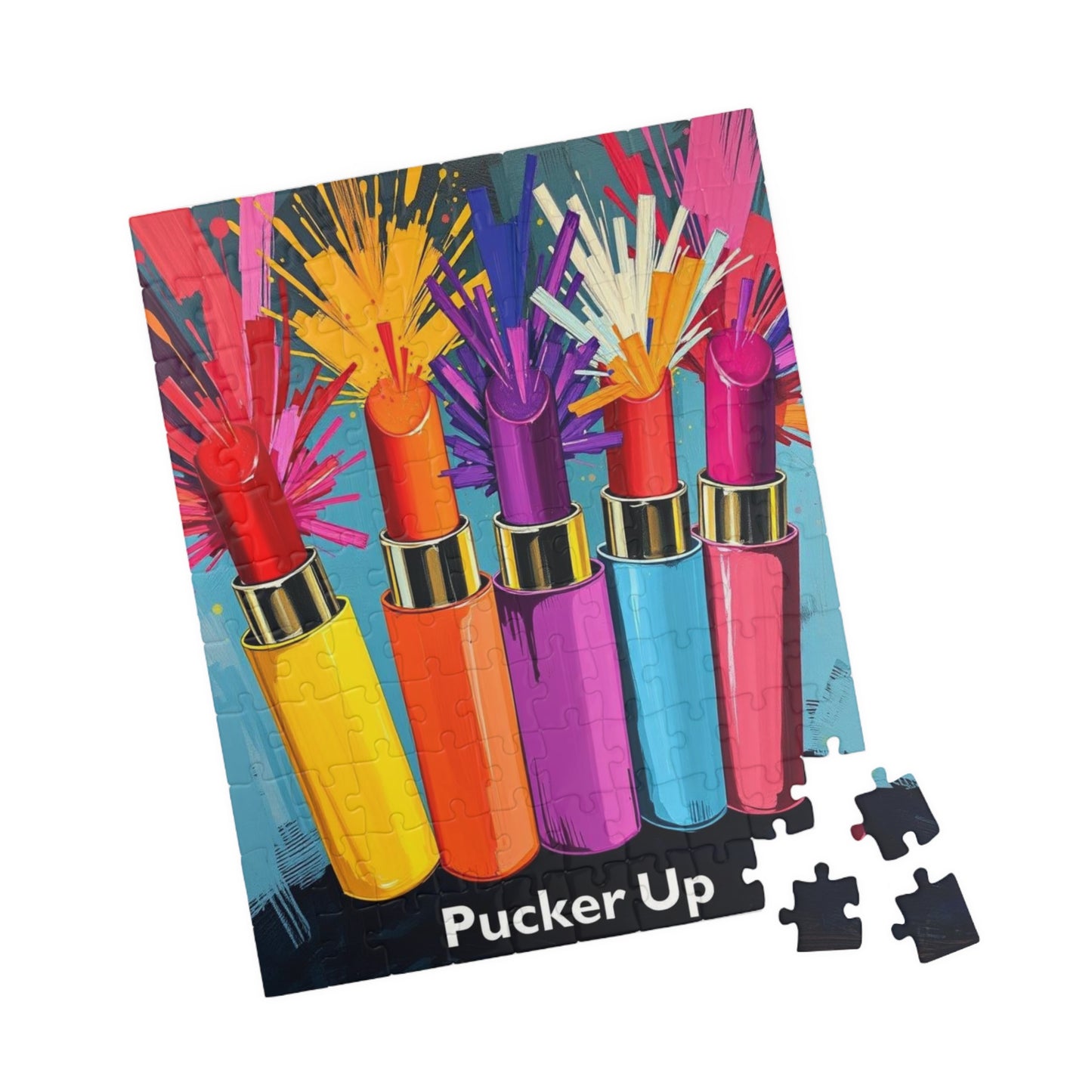 Colorful Makeup Jigsaw Puzzle - Fun Gift for Makeup Lovers, Family Game Night, Beauty Enthusiast, Unique Home Entertainment Puzzle The Puzzle Chest