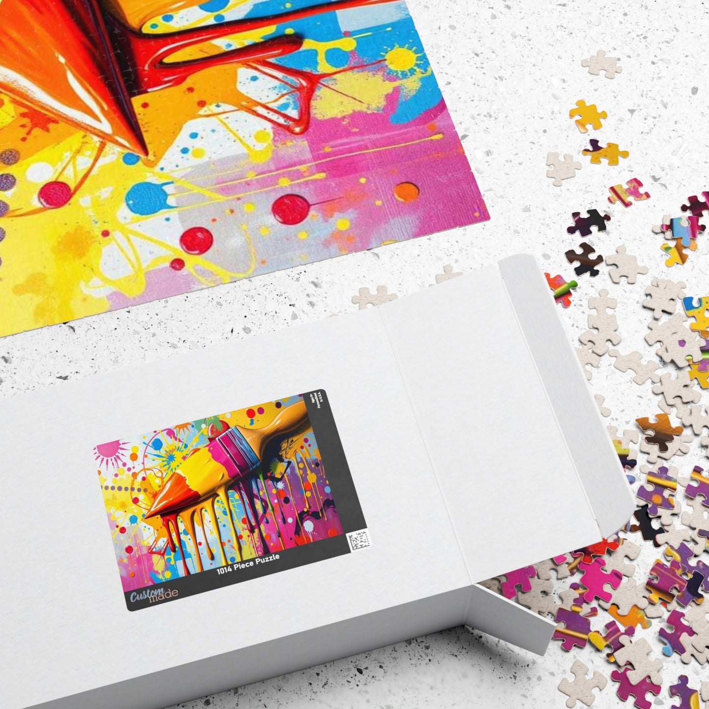 Vibrant Art Puzzle - Color Splash Pop Art Jigsaw, Fun Family Activity, Creative Gift for Art Lover, Home Entertainment, Relaxing Puzzle Time Puzzle The Puzzle Chest