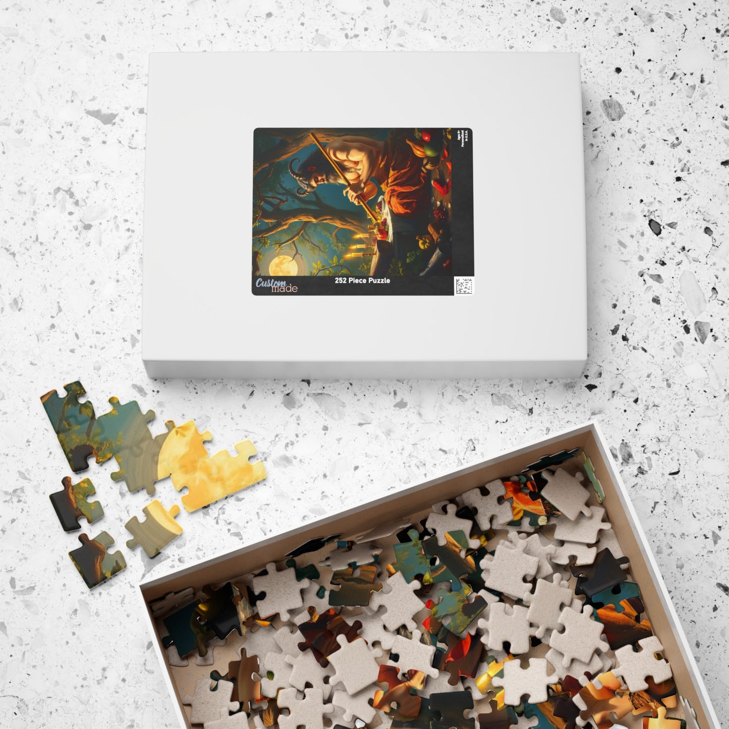 Satyr Feast Artistic Puzzle - Fantasy Mythical Creature Design for Soulful Relaxation, Meditation Gift for Puzzle Lovers, Family Game Night Puzzle The Puzzle Chest