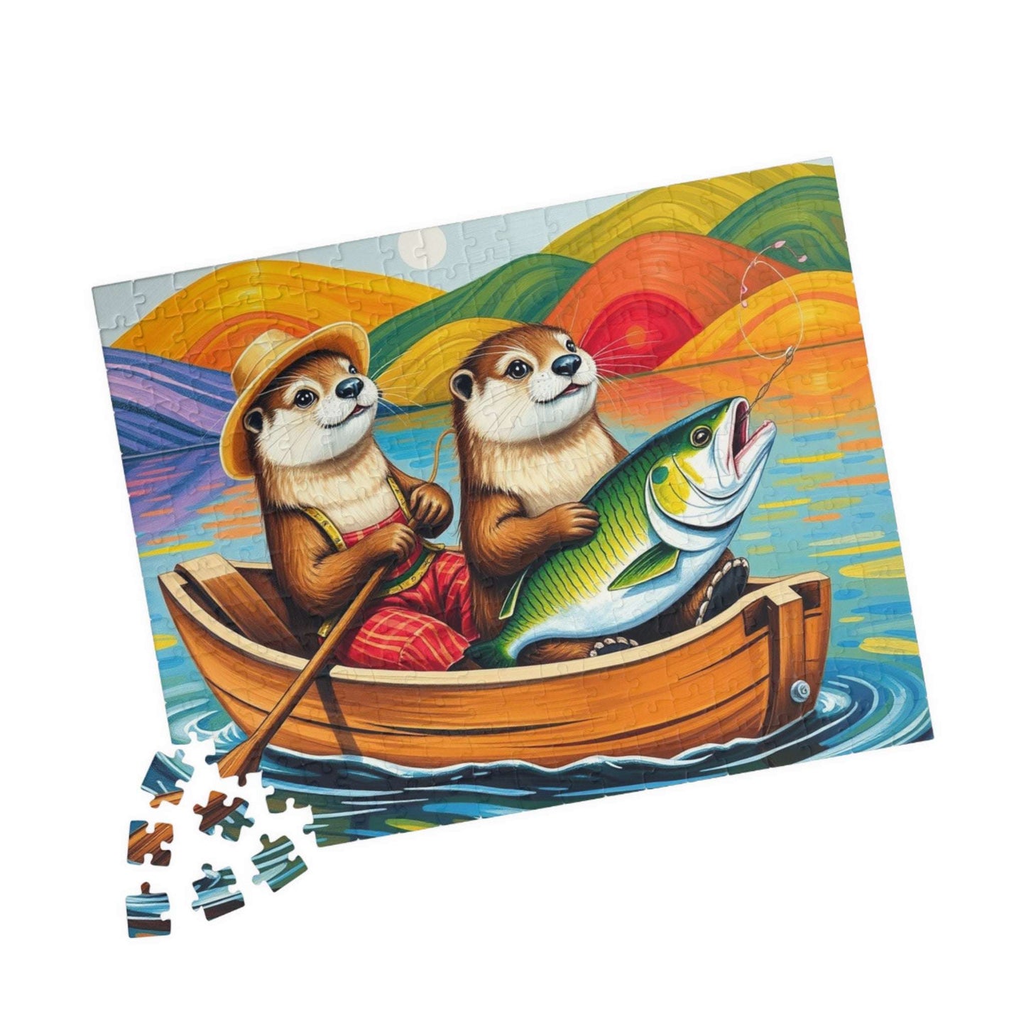 Otter Adventure Jigsaw Puzzle Game, Nature and Animal Lovers Gift, Family Game Night, Indoor Activity, Fun Home Entertainment Puzzle The Puzzle Chest