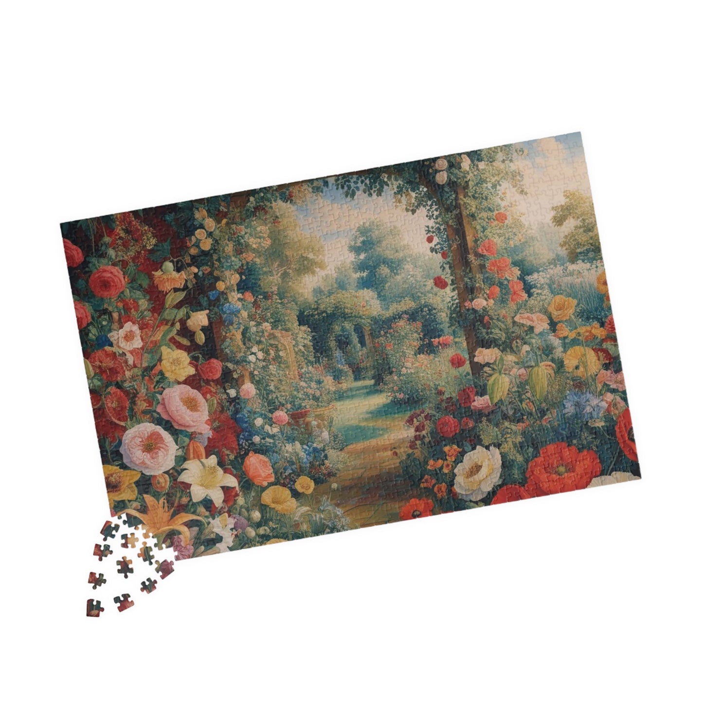 Florals Garden Puzzle | 110, 252, 520, 1014-pieces Flower Jigsaw Game | Perfect Gift for Nature Lovers, Family Fun Night, Relaxation Puzzle The Puzzle Chest