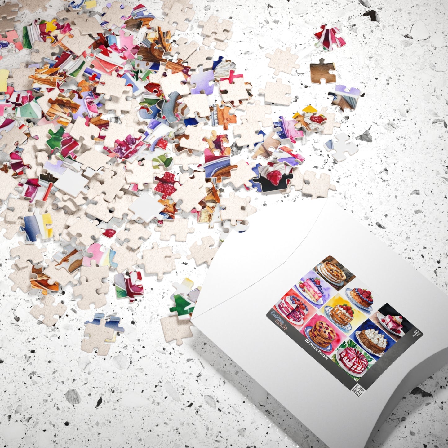 Dessert Jigsaw Puzzle for Adults - Foodie Collage, Holiday Birthday Gift for Friends, Mindful Brain Teaser, Fun Family Game Night Puzzle The Puzzle Chest