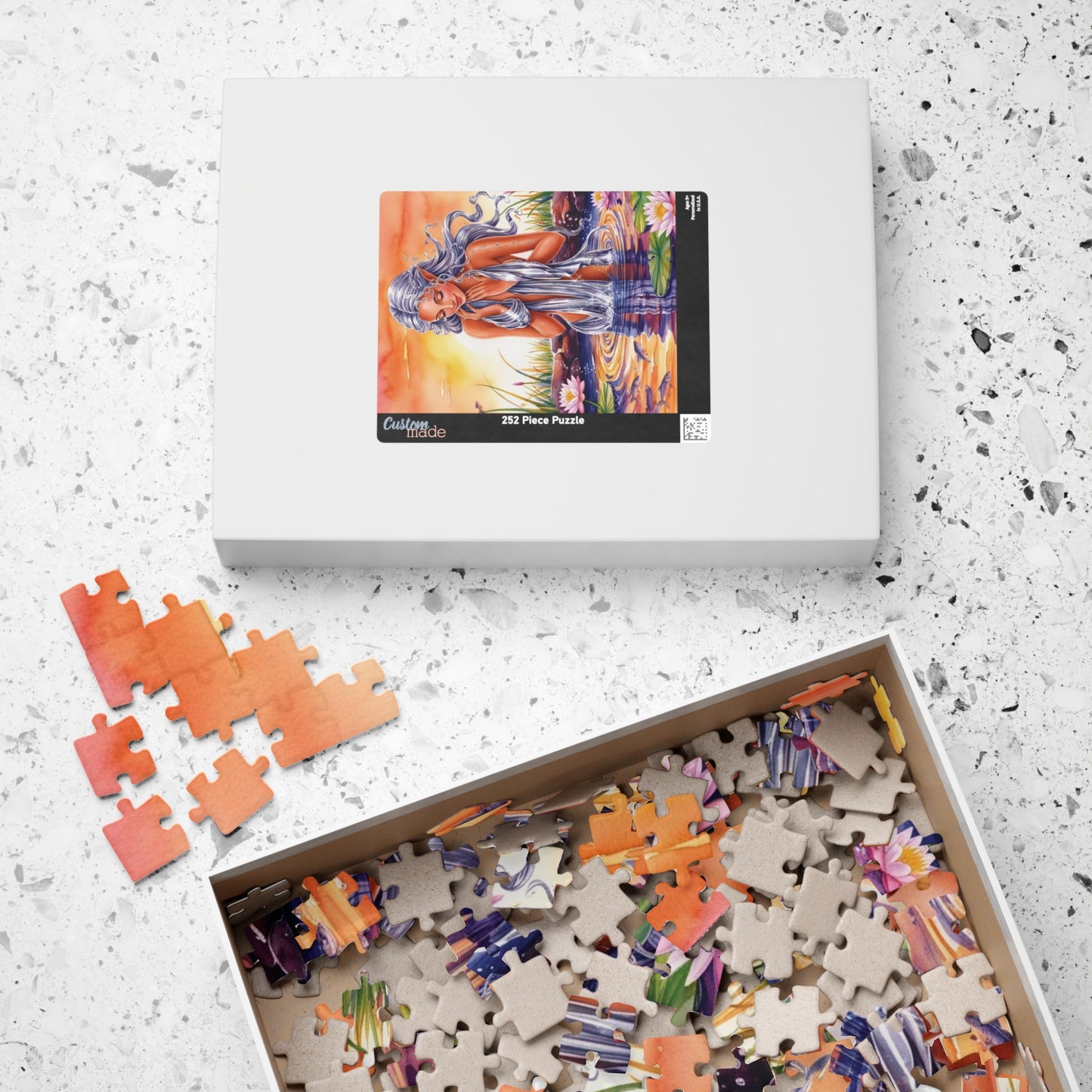 Water Nymph Mythical Jigsaw Puzzle, Fantasy Magical Themed Game, Adult Mindful Challenging Activity, Puzzle Lover Enthusiasts Hobby Puzzle The Puzzle Chest