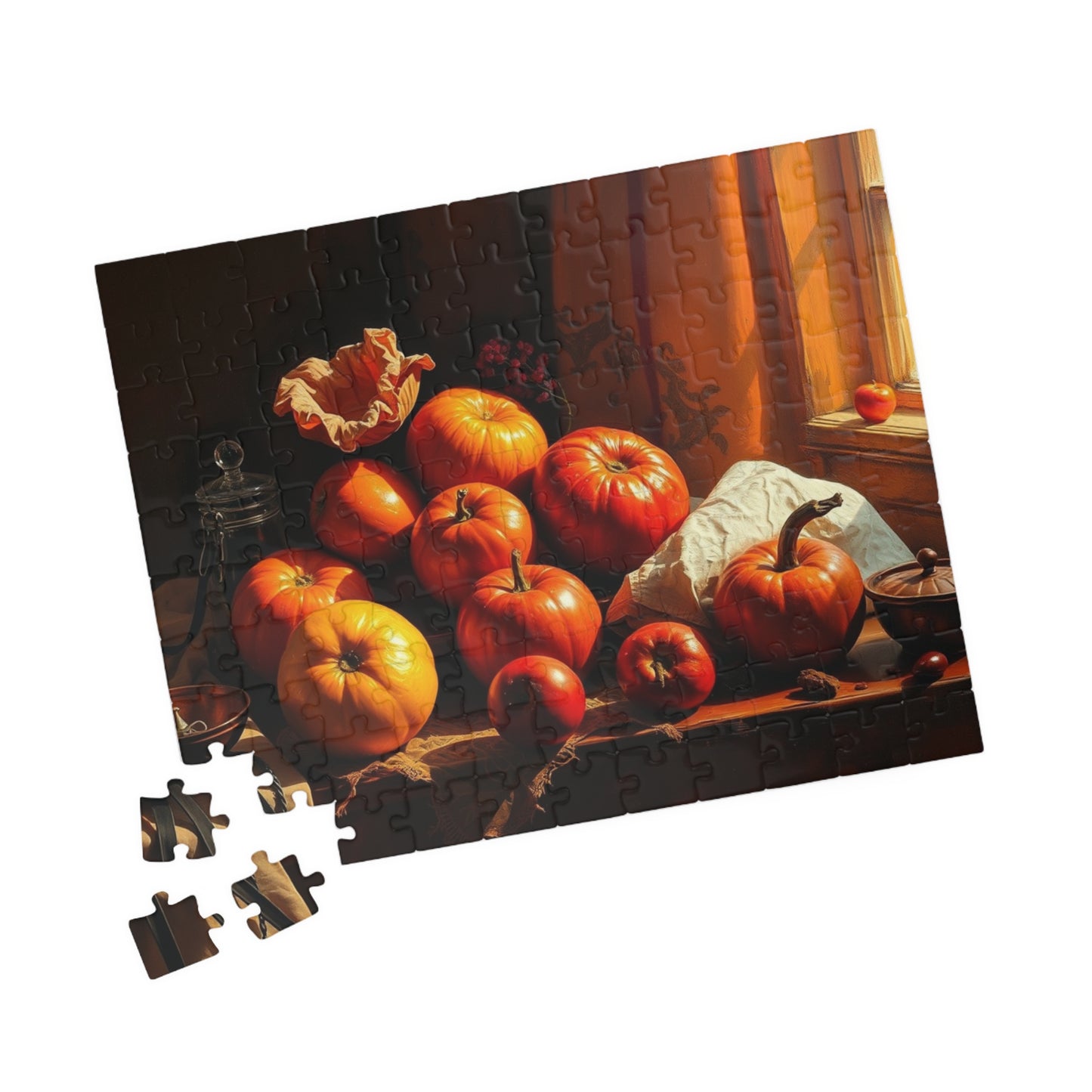 Fall Harvest Still Life Jigsaw Puzzle, Autumn Vintage Style Art Design, Seasonal Cozy Family Activity, Best Puzzle Lover Gift, Thanksgiving Puzzle The Puzzle Chest