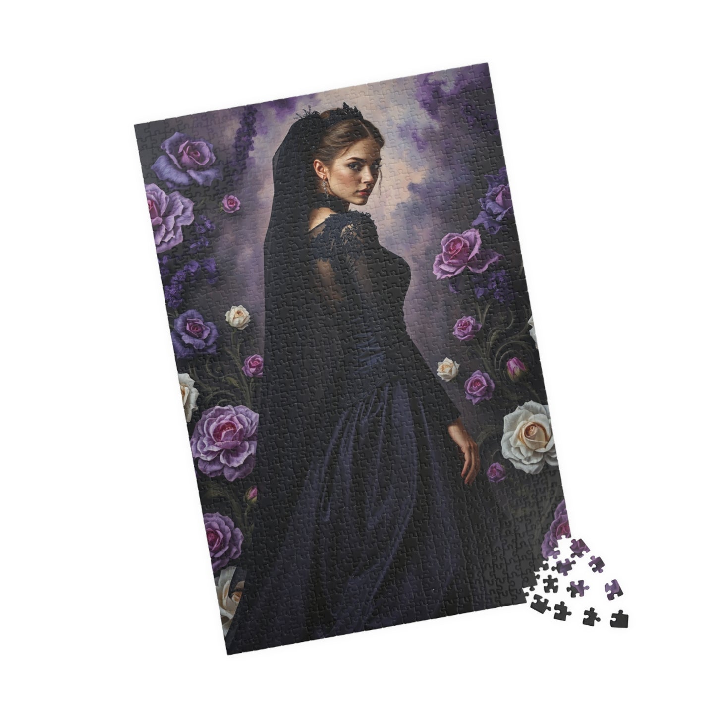 Dark Elegance Art Puzzle, Gothic Puzzle, Puzzle Gift for Adults, Unique Home Décor, Family Game Night, 110-1014 Pieces Puzzle The Puzzle Chest