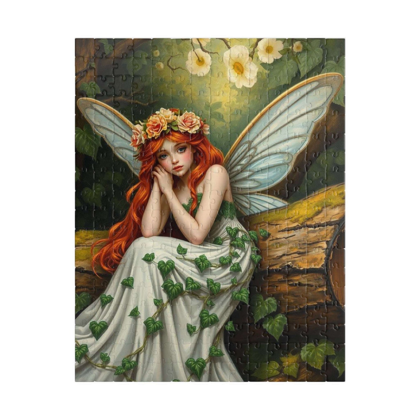 Moss and Memory Whimsical Fairy Puzzle - Enchanting 110-520 Piece Fantasy Jigsaw 252 pcs (Vertical) Puzzle The Puzzle Chest