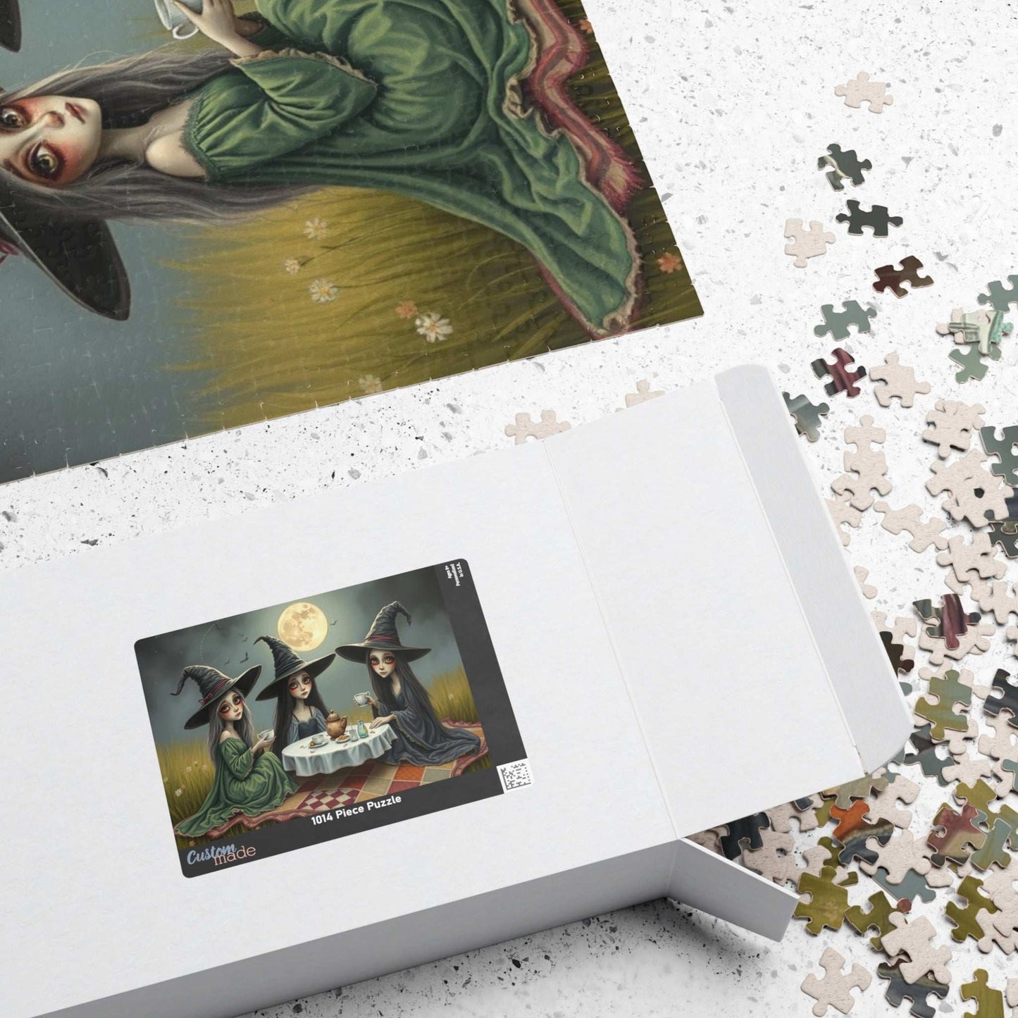 Enchanting Witch Tea Party Puzzle | Perfect for Halloween Fun, Cozy Nights, Family Game Night, Gift for Puzzle Lovers Puzzle The Puzzle Chest
