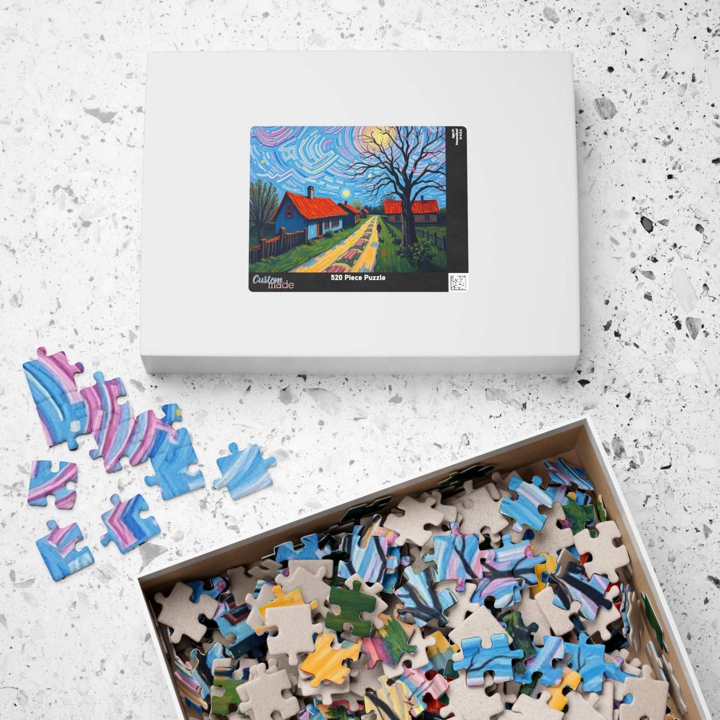 Vibrant Landscape Puzzle, Challenging Jigsaw Game, Stress Relief Activity, Family Game Night, Frameable Puzzle Artwork, Gift for Art Lovers Puzzle The Puzzle Chest