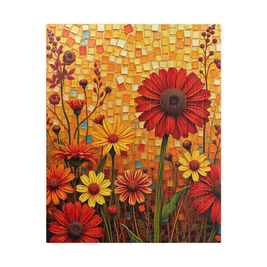 Colorful Flower Mosaic Puzzle - 110, 252, 520, 1014-piece Adult Jigsaw Game, Family Fun, Gift, Home Decor, Art Lovers 110 pcs (Vertical) Puzzle The Puzzle Chest