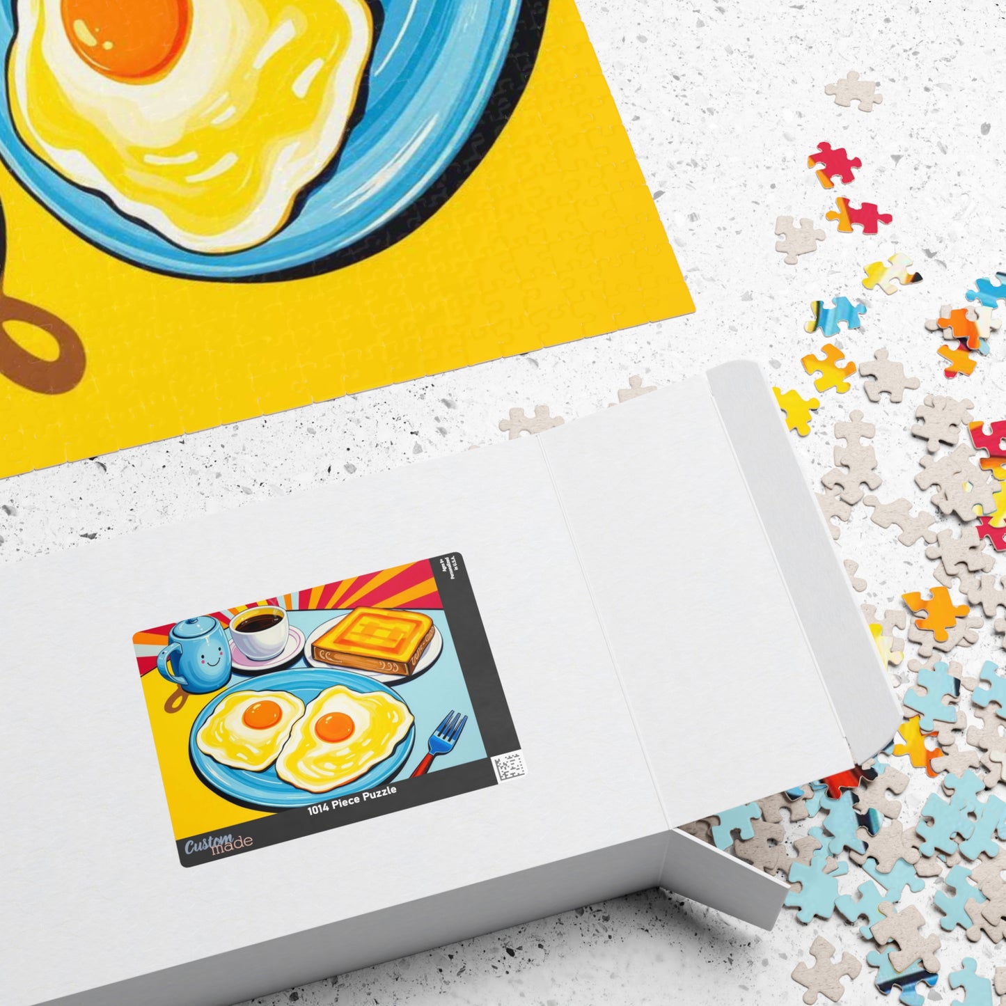 Breakfast Delight Puzzle | Fun Morning Scene Pop Art Jigsaw for Family Game Night, Gift for Food Lovers, Home Entertainment Puzzle The Puzzle Chest