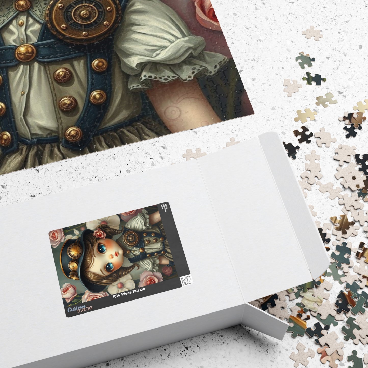 Whimsical Victorian Girl Puzzle, 110-1014 Piece Steampunk Jigsaw Game, Family Game, Gift for Adult and Teen Puzzle Lover, Home Entertainment Puzzle The Puzzle Chest
