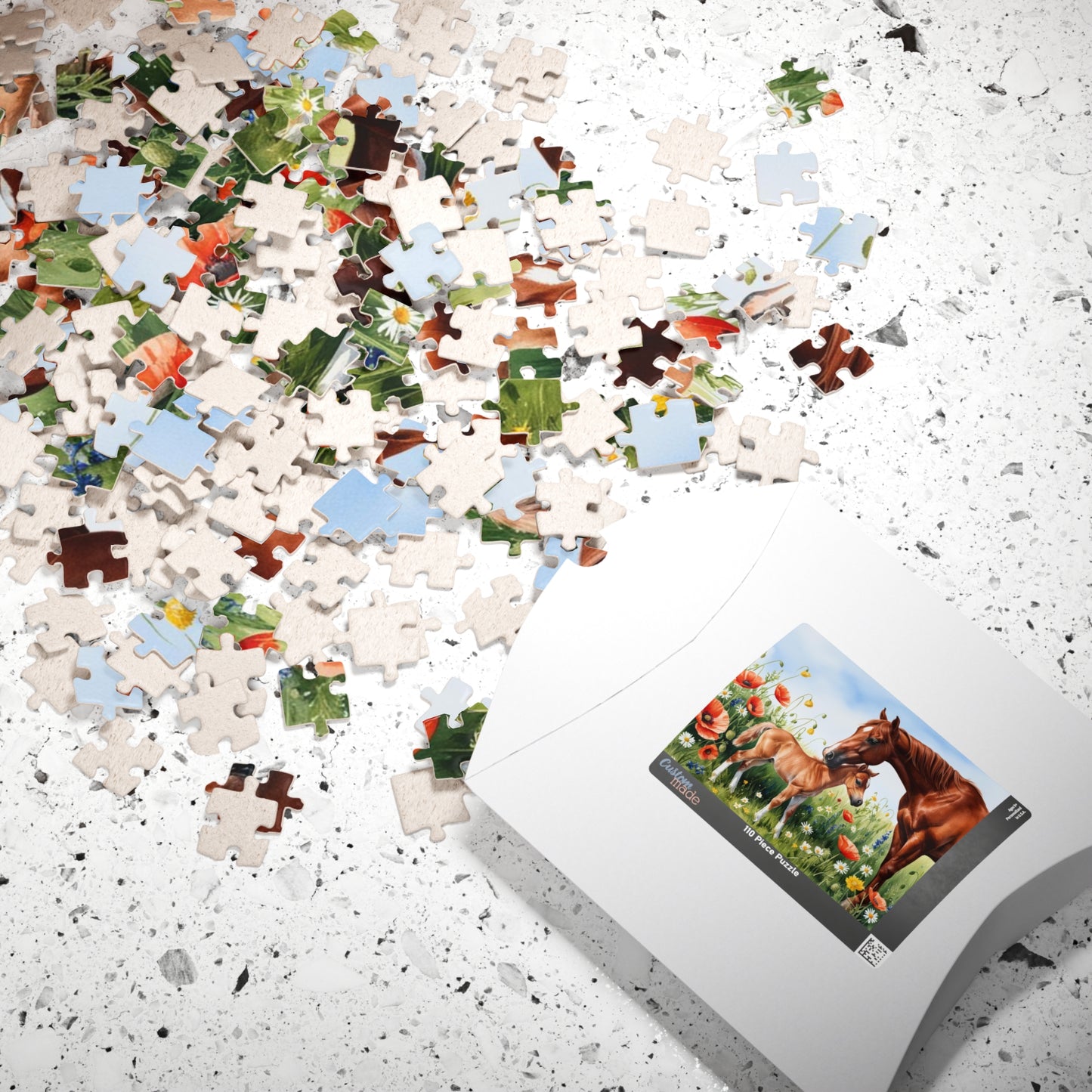Mare and Foal Jigsaw Puzzle, Game for Horse Lovers Adults Seniors, Mother's Day Gift, Animal Lover Present Puzzle The Puzzle Chest