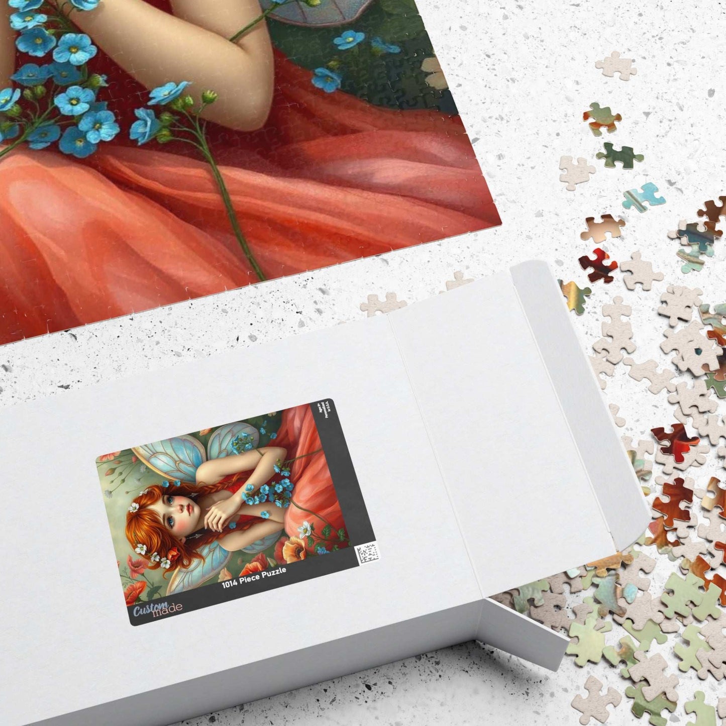 Auburn Flower Fairy Puzzle - Summer Garden Fantasy Jigsaw with Wildflowers, 110-1014 Piece Puzzle Lover Gift for Mindful Family or Solo Fun