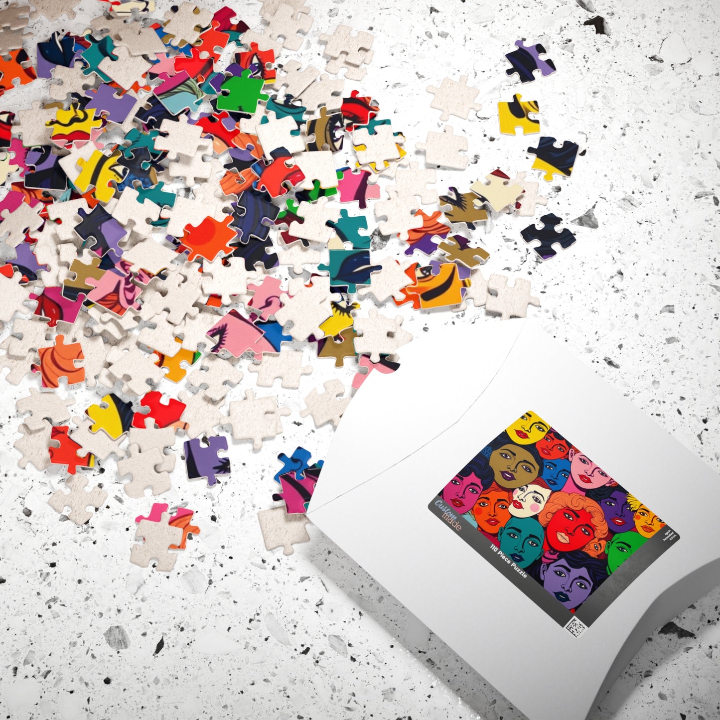 Colorful Women Faces Puzzle, 110, 252, 520, 1014-piece Pop Art Jigsaw, Unique Artwork, Gift for Her, Family Activity, Creative Hobby Puzzle The Puzzle Chest
