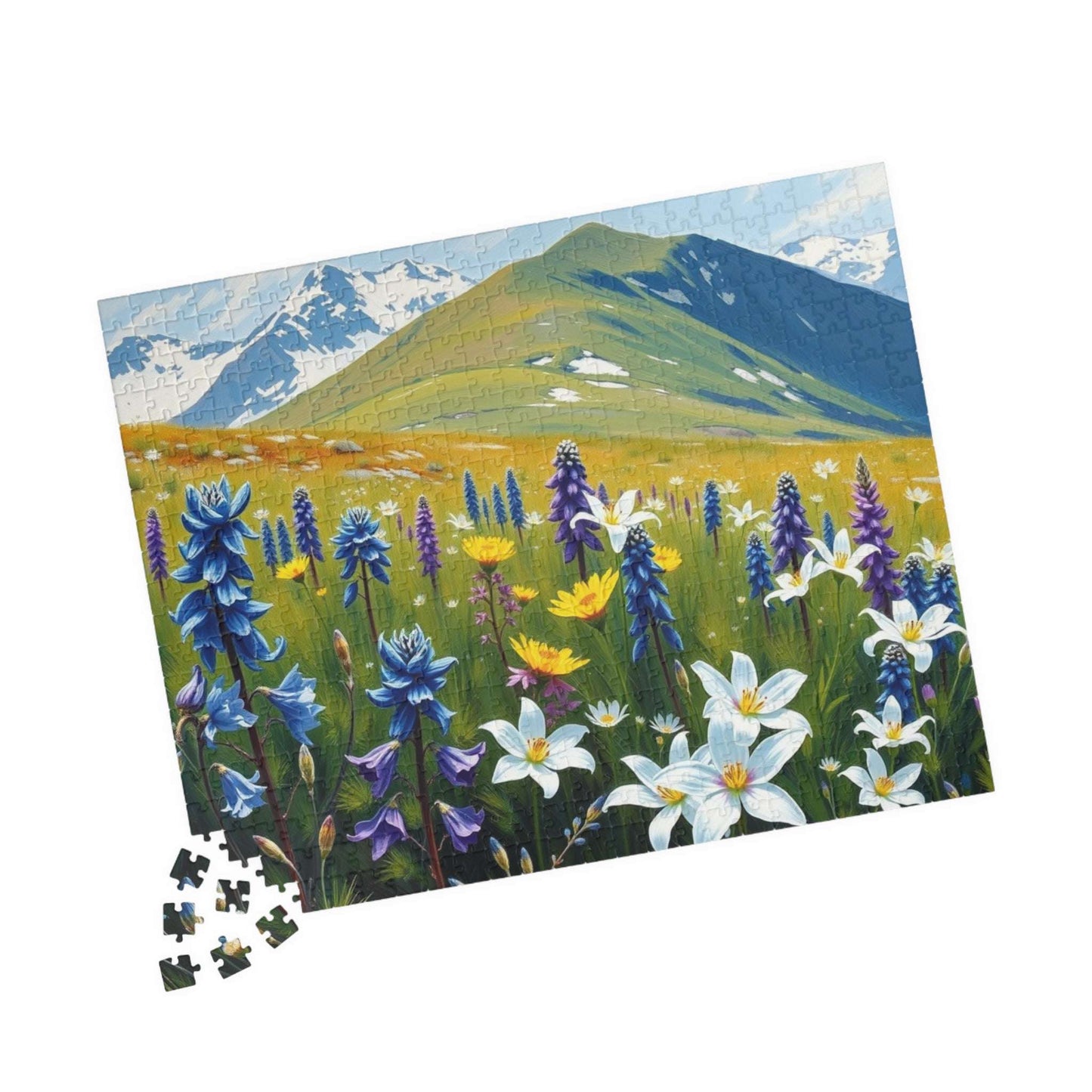 Floral Landscape Puzzle - Nature Themed Jigsaw Game for Adults, Indoor Home Activity, Family or Solo Fun, Best Gift for Puzzle Lover Art Fan Puzzle The Puzzle Chest