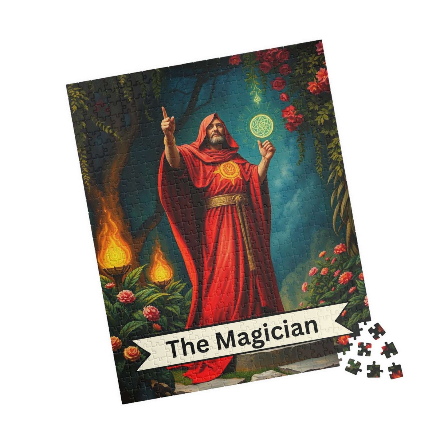 Mystical Magician Puzzle - Tarot Card Style 110-1014 Piece Jigsaw, Gift for Magic Lovers, Unique Home Decor, Family Fun, Mindful Activity Puzzle The Puzzle Chest