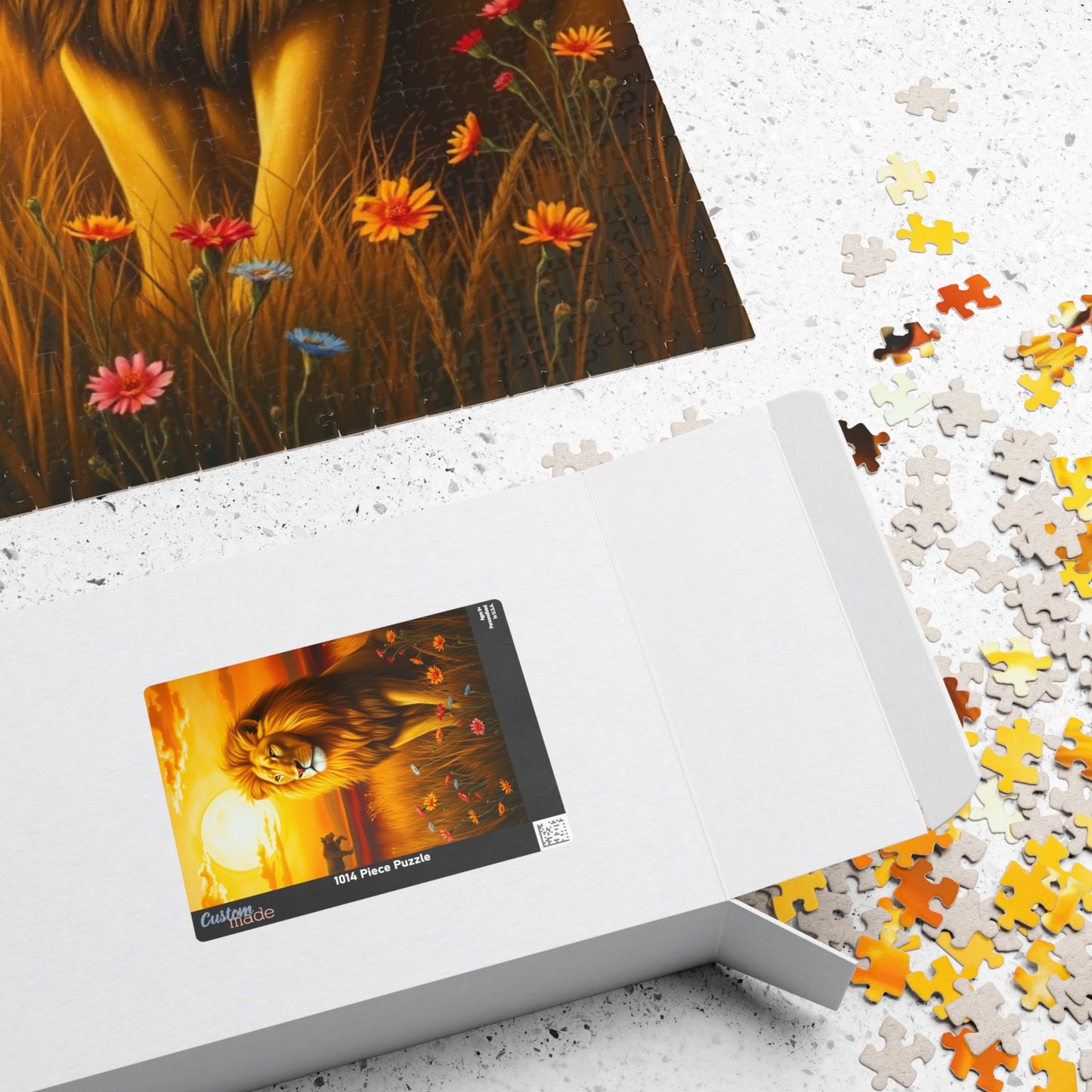 Majestic Lion Puzzle, Leo Zodiac Sign Jigsaw Game for Adults, Animal Lover Astrology Enthusiast Gift, Family Activity, Solo Fun Brain Teaser Puzzle The Puzzle Chest
