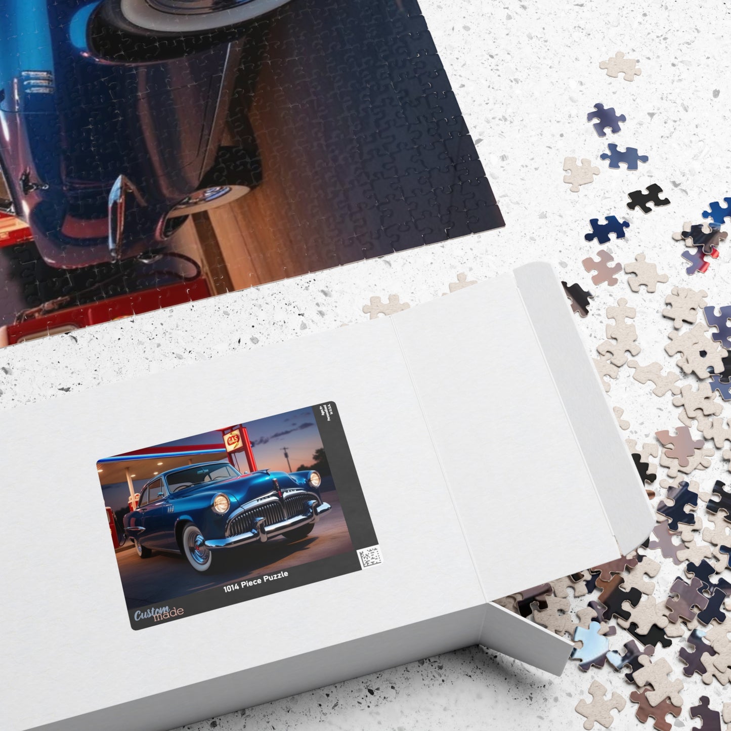 Vintage Car Puzzle - Classic 1958 Hawk, Nostalgic Automotive Art for Puzzle Lovers Puzzle The Puzzle Chest