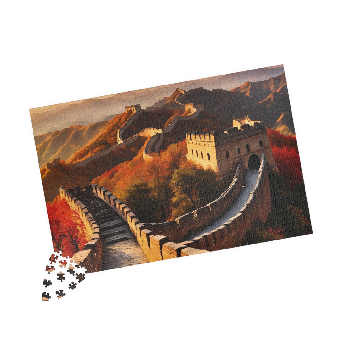 Great Wall of China Jigsaw Puzzle, Autumn Nature Landscape Tabletop Game, Puzzle Enthusiasts History Lovers, Fun Family Activity Game Night Puzzle The Puzzle Chest