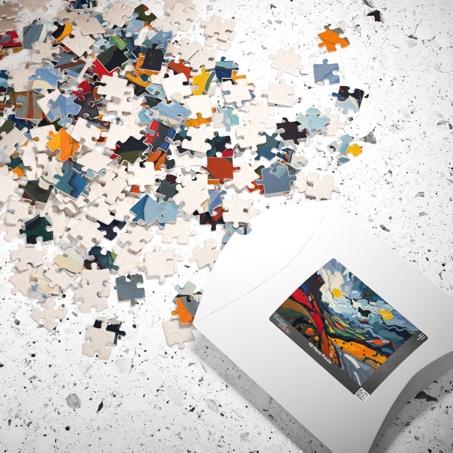 Colorful Landscape Puzzle, Abstract Jigsaw Puzzle Game for Adult Puzzle Lover Gift for Friend Family Game Nights Puzzle The Puzzle Chest