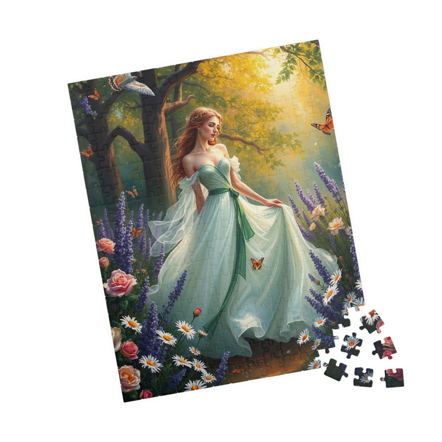 Heavenly Maiden Jigsaw Puzzle, Virgo Zodiac Sign Jigsaw Game, Beautiful Art Puzzle for Adults, Fantasy Lover Gift for Friends, Family Night Puzzle The Puzzle Chest