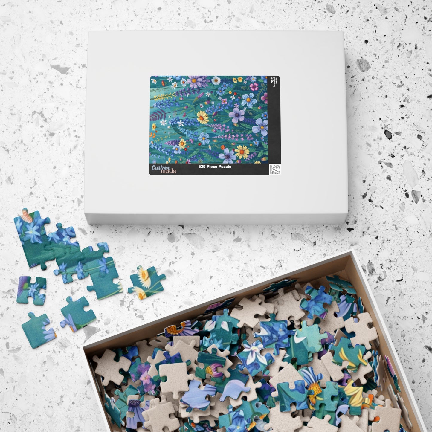 Floral Jigsaw Puzzle | Fun Activity for Adults, Family Game, Flower Lover Gift for Friends Holiday or Birthday, Jigsaw Challenge Puzzle The Puzzle Chest