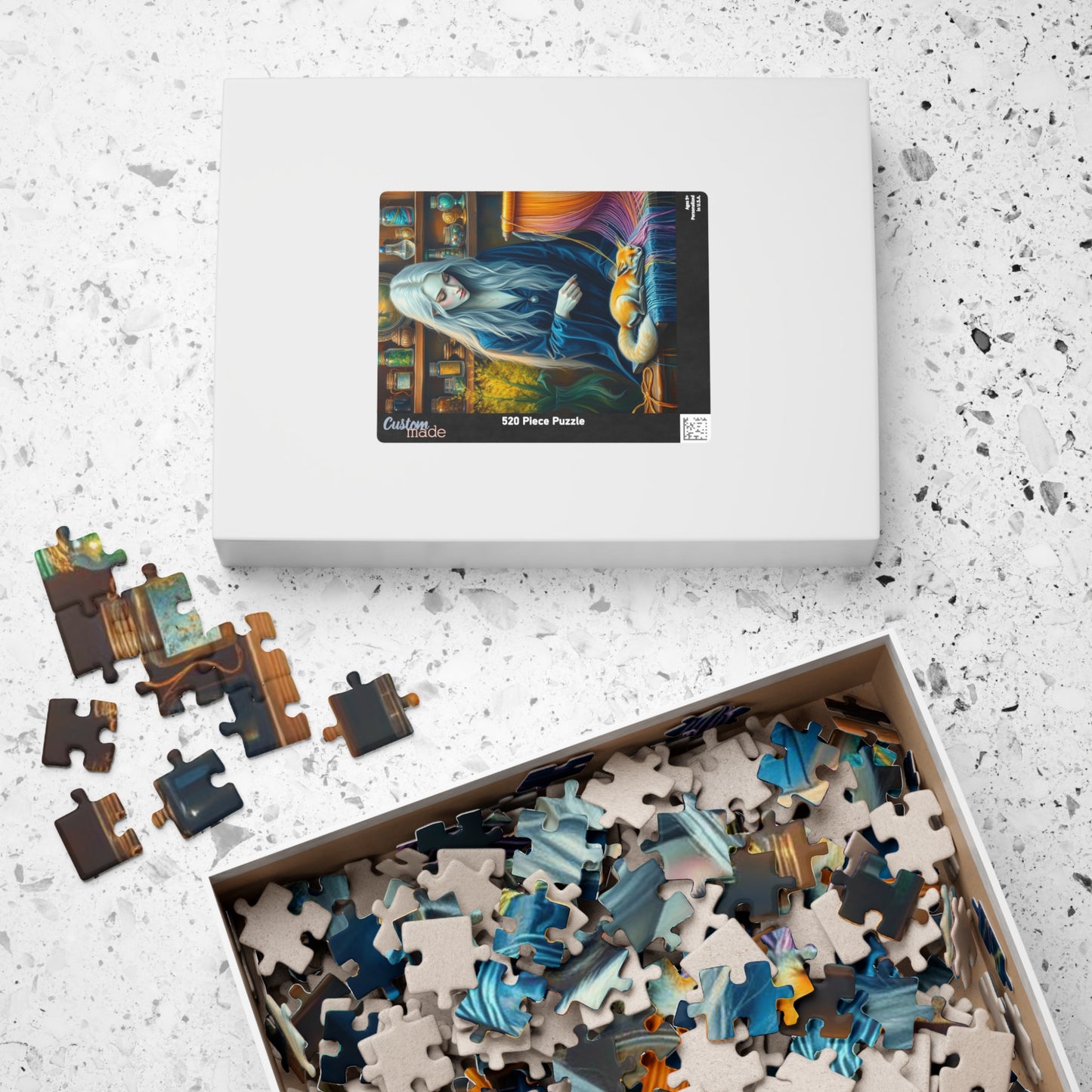 Threads of Magic Jigsaw Puzzle - Witch Puzzle, 110, 252, 520, 1014-piece Puzzle Lover Gift, Family Game Night, Therapy Activity, Halloween