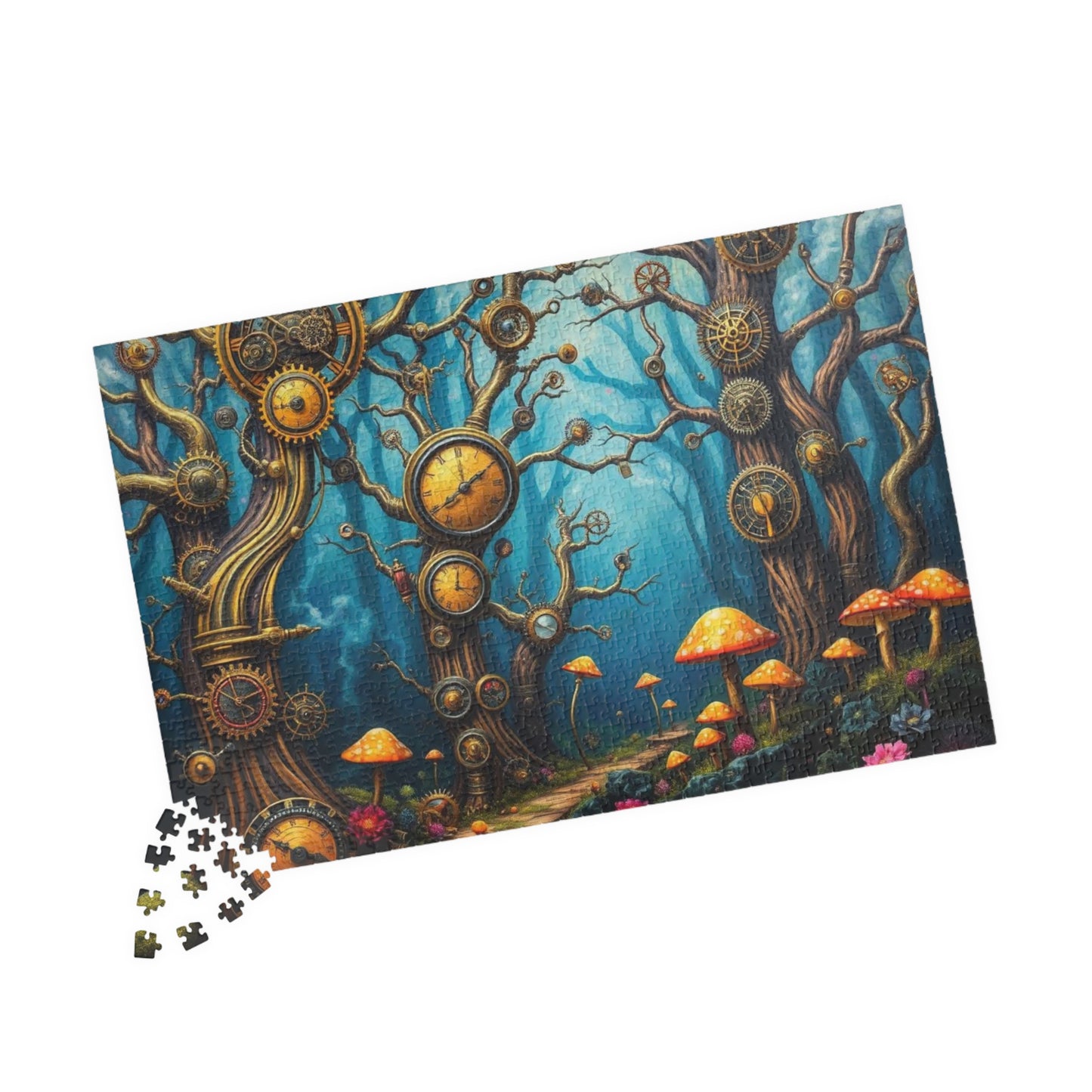 Whimsical Steampunk Puzzle - Enchanting Forest, Mind-Bending Fun, Perfect Gift for Puzzle Lovers, Collectible Art Piece, Family Activity Puzzle The Puzzle Chest