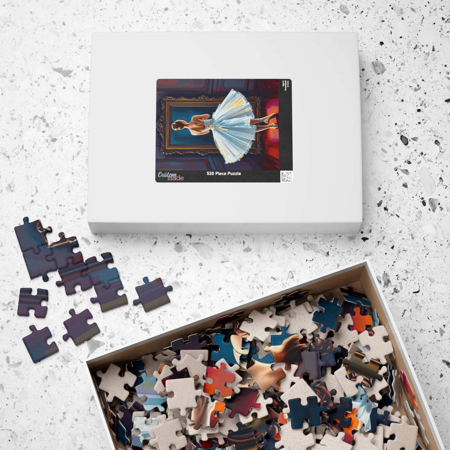 Vintage Ballerina Jigsaw Puzzle, 110, 252, 520, 1014-piece Ballet Artwork, Gift for Friend, Family Activity, Home Entertainment, Mindfulness Puzzle The Puzzle Chest