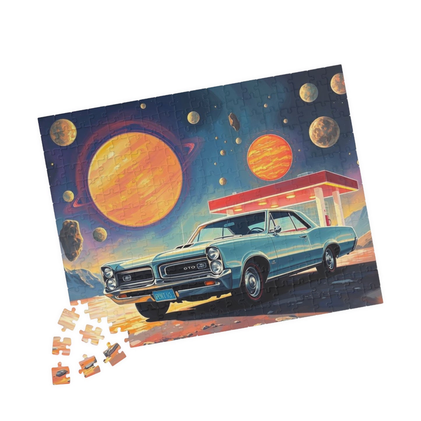 Vintage Car Space Puzzle - Ideal for Car Lovers & Puzzle Enthusiasts, Great Gift for Christmas, Birthdays, Family Fun Night, 110-1014 pieces Puzzle The Puzzle Chest