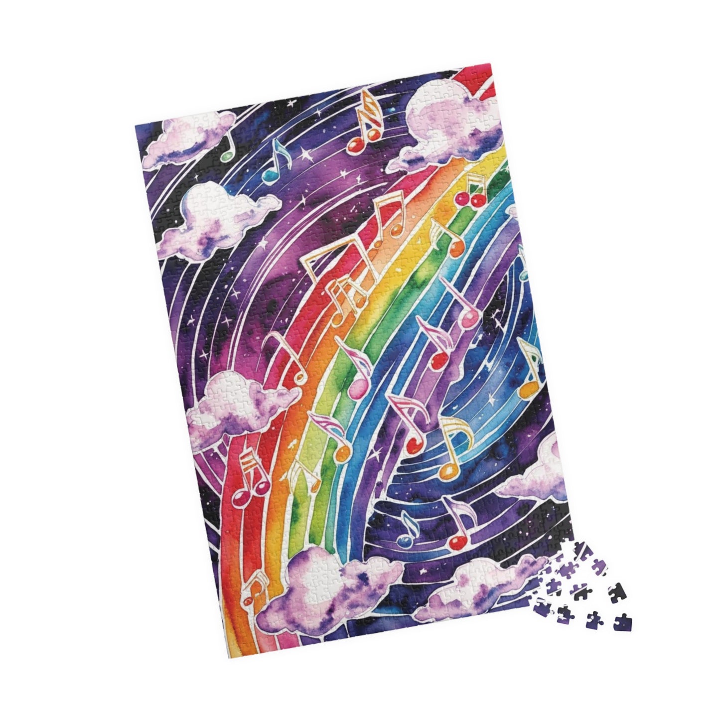Musical Galaxy Puzzle, Music Nebula Trippy Jigsaw, Music Lover Unique Gift Idea, Mindfulness Activity, Relaxing Hobby, Family Entertainment Puzzle The Puzzle Chest