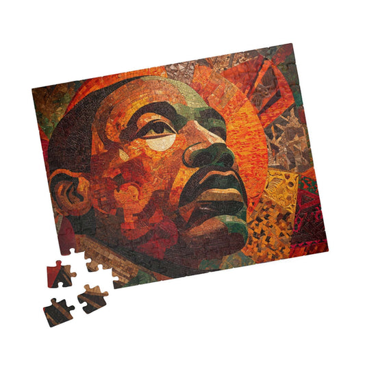 Dr. Martin Luther King Jr. Puzzle, Afrocentric Black History Jigsaw, Inspirational MLK Artwork, Educational Gift for Adults & Teens 110 pcs (Horizontal) Puzzle The Puzzle Chest