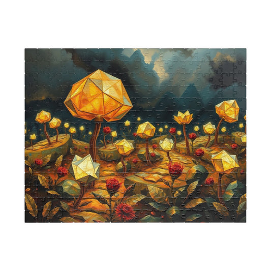 Magical Floral Jigsaw Puzzle - 110, 252, 520, 1014-piece, Perfect for Family Game Night, Gift for Art Lover, Fun Home Entertainment, Mindful 252 pcs (Horizontal) Puzzle The Puzzle Chest