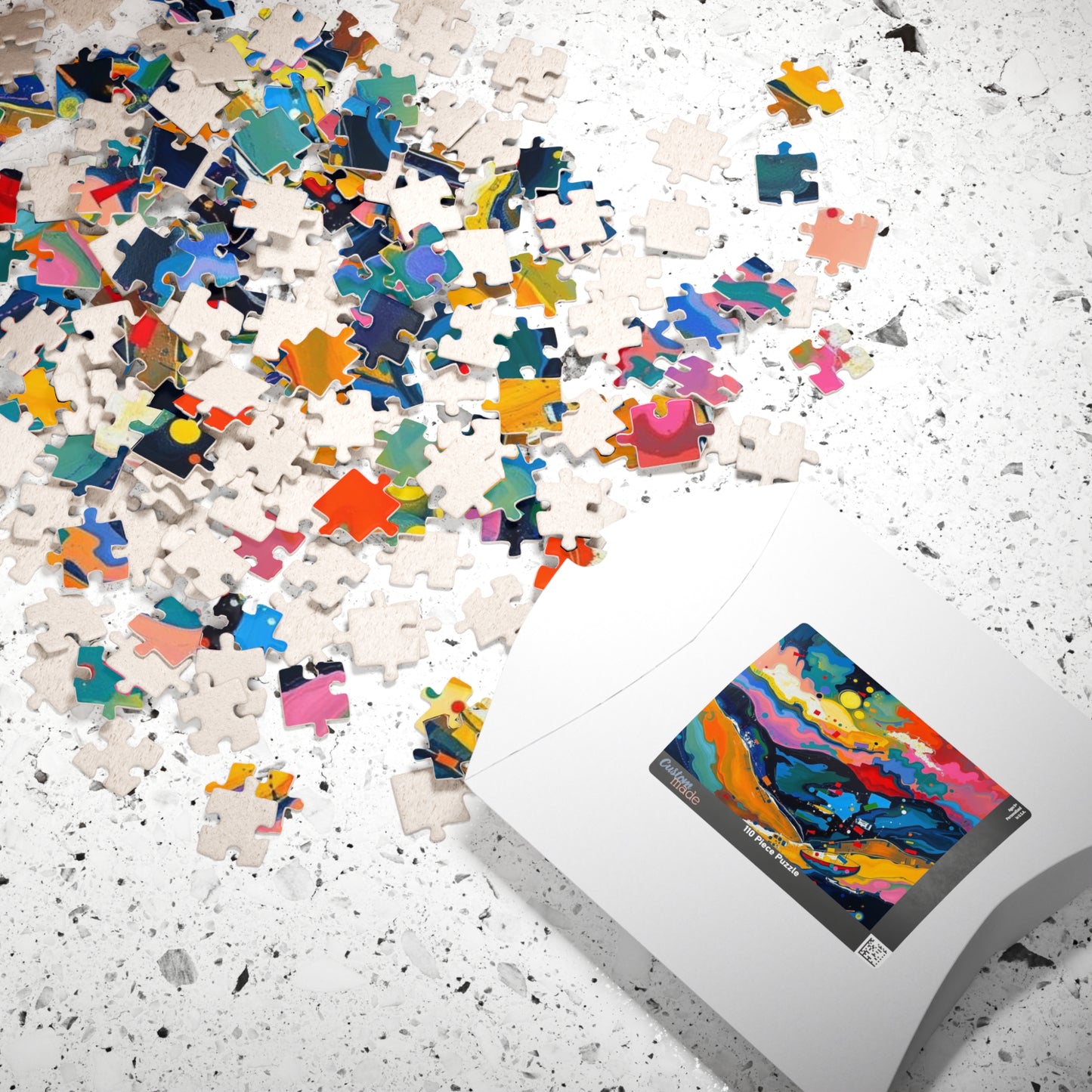 Vibrant Abstract Puzzle - Landscape Jigsaw Game for Adult, Art Therapy, Family Game Night, Home Entertainment, Brain Teaser Gift for Friends Puzzle The Puzzle Chest