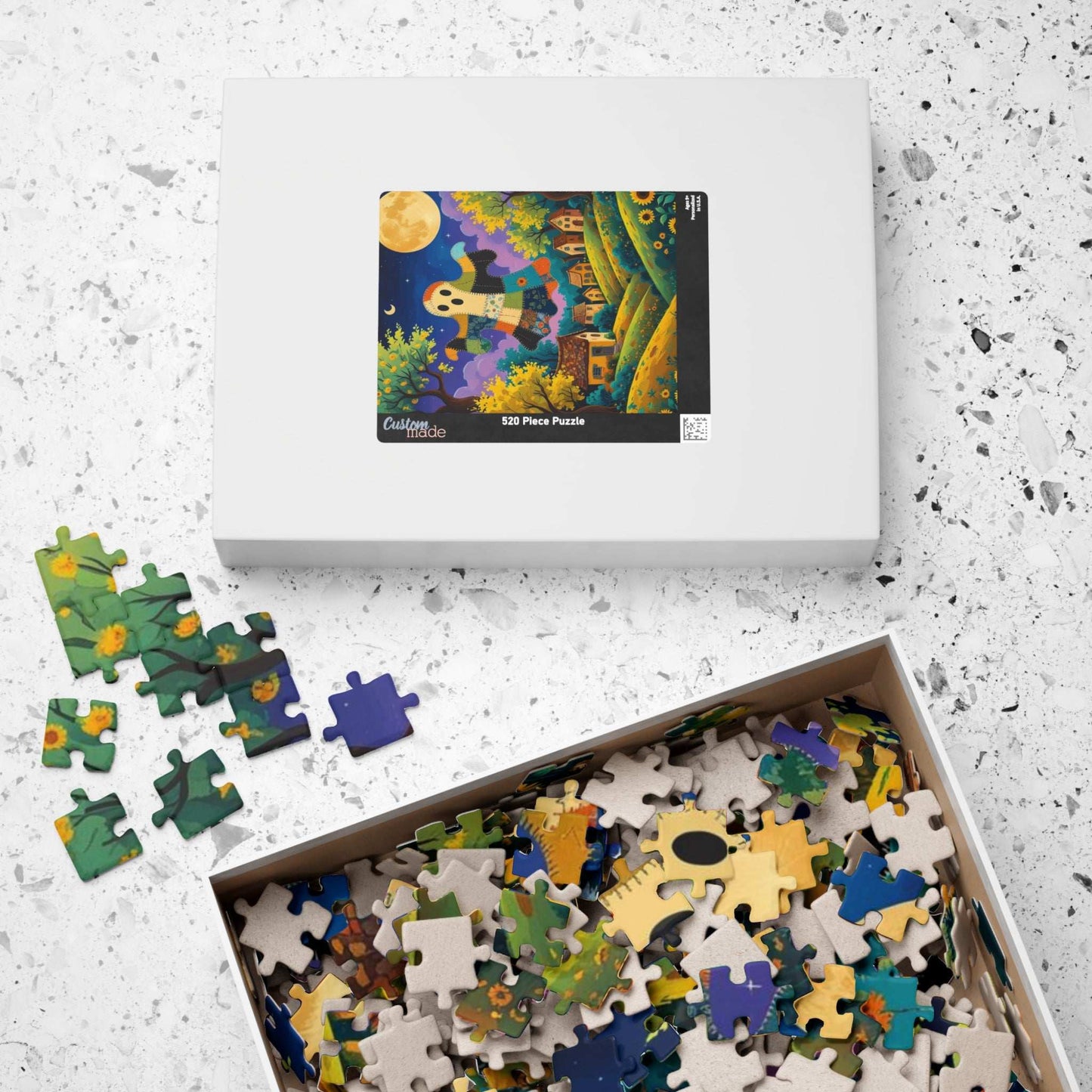 Haunted Village Halloween Jigsaw Puzzle