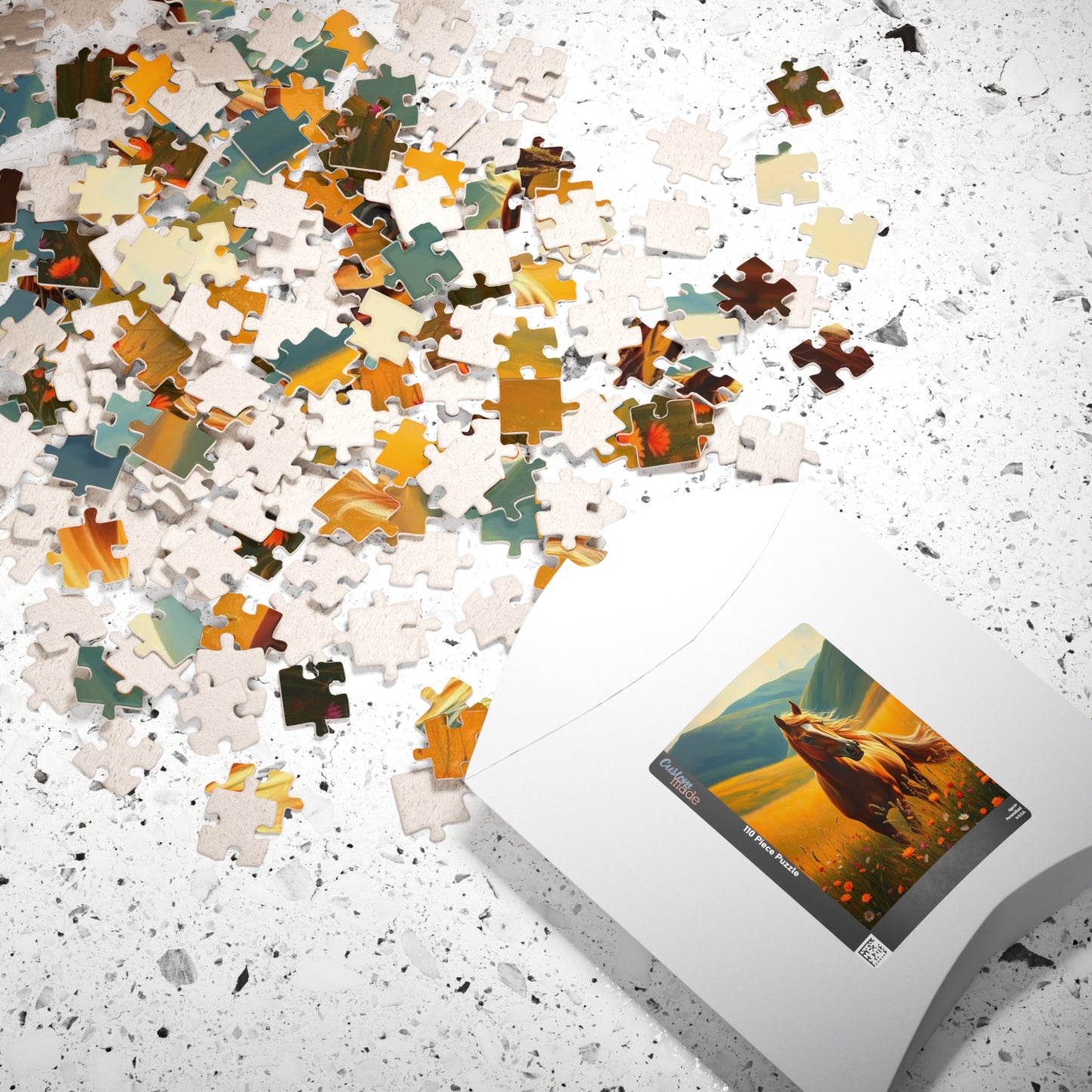 Horse Landscape Puzzle - Jigsaw Gift for Animal Lovers, Home Entertainment, Quiet Time Activity, Family Fun, Mindfulness Game for Friends Puzzle The Puzzle Chest